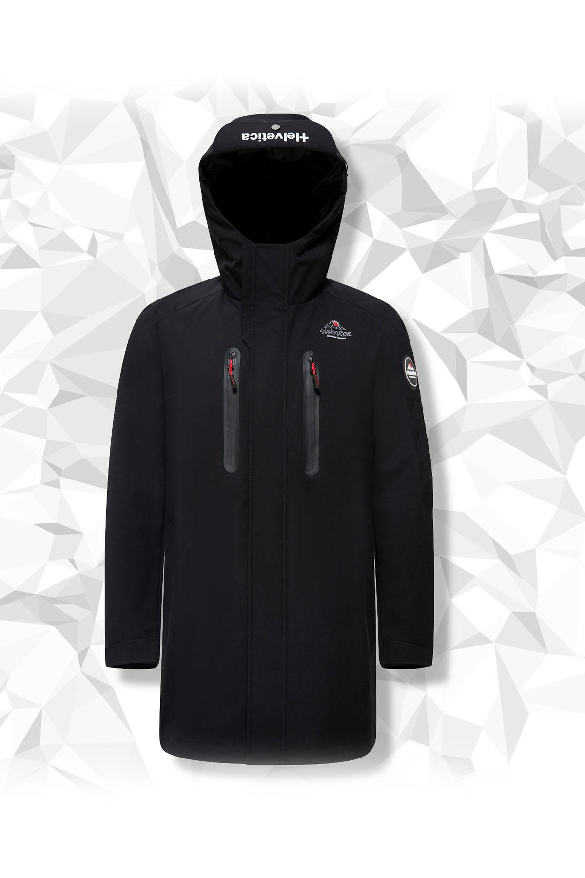 Black technical mountain parka - Image n°3