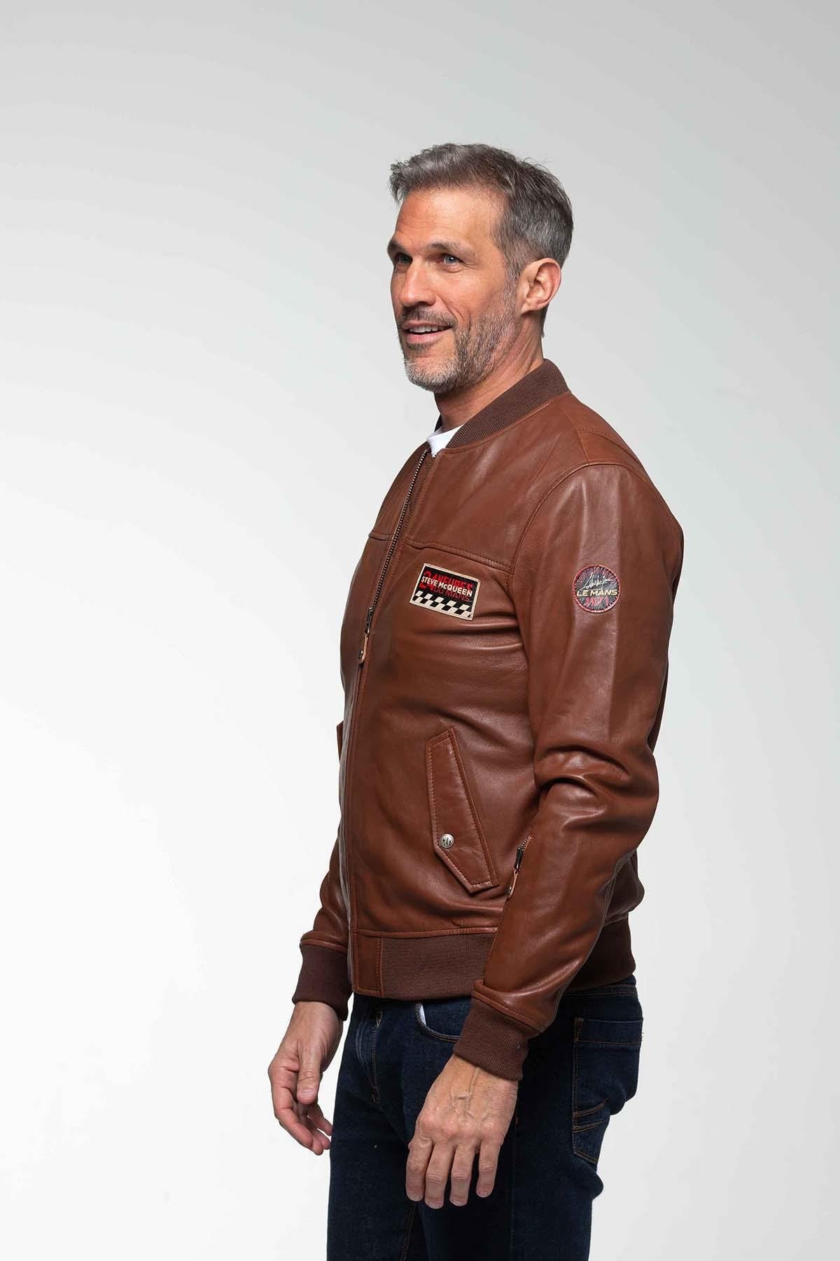 Steve McQueen brown racing jacket - Image n°3