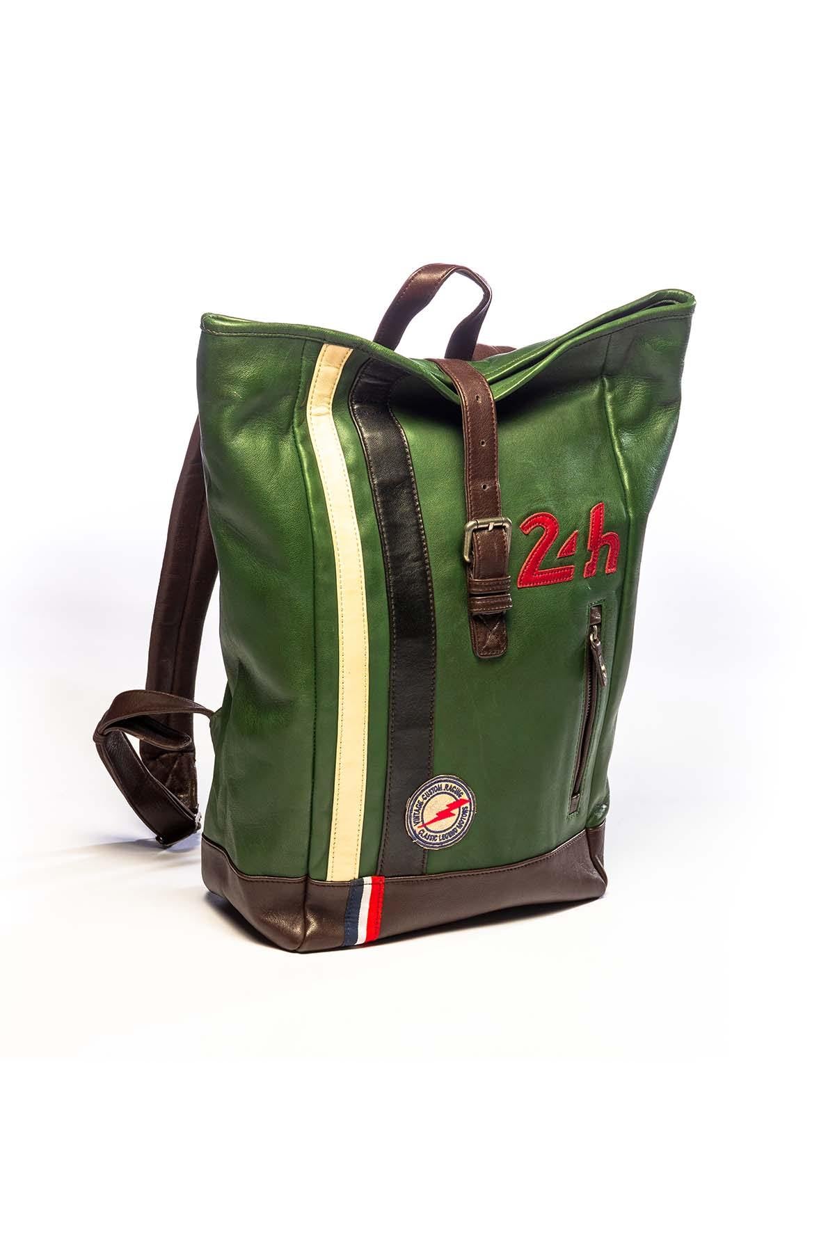 24h du mans khaki backpack - Image n°1