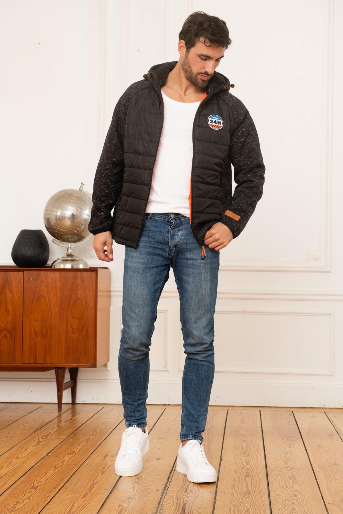 24h le mans black hooded jacket - Image n°2