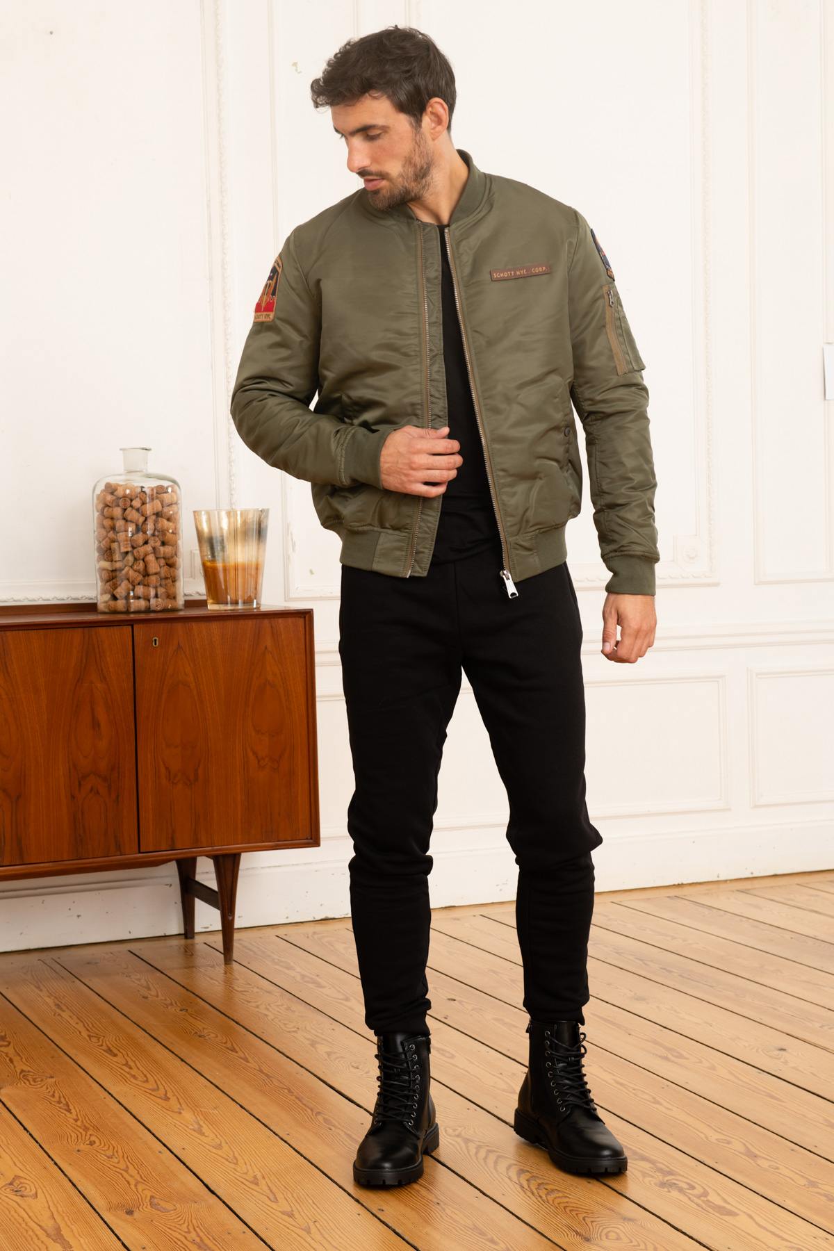 Khaki bomber jacket - Image n°2