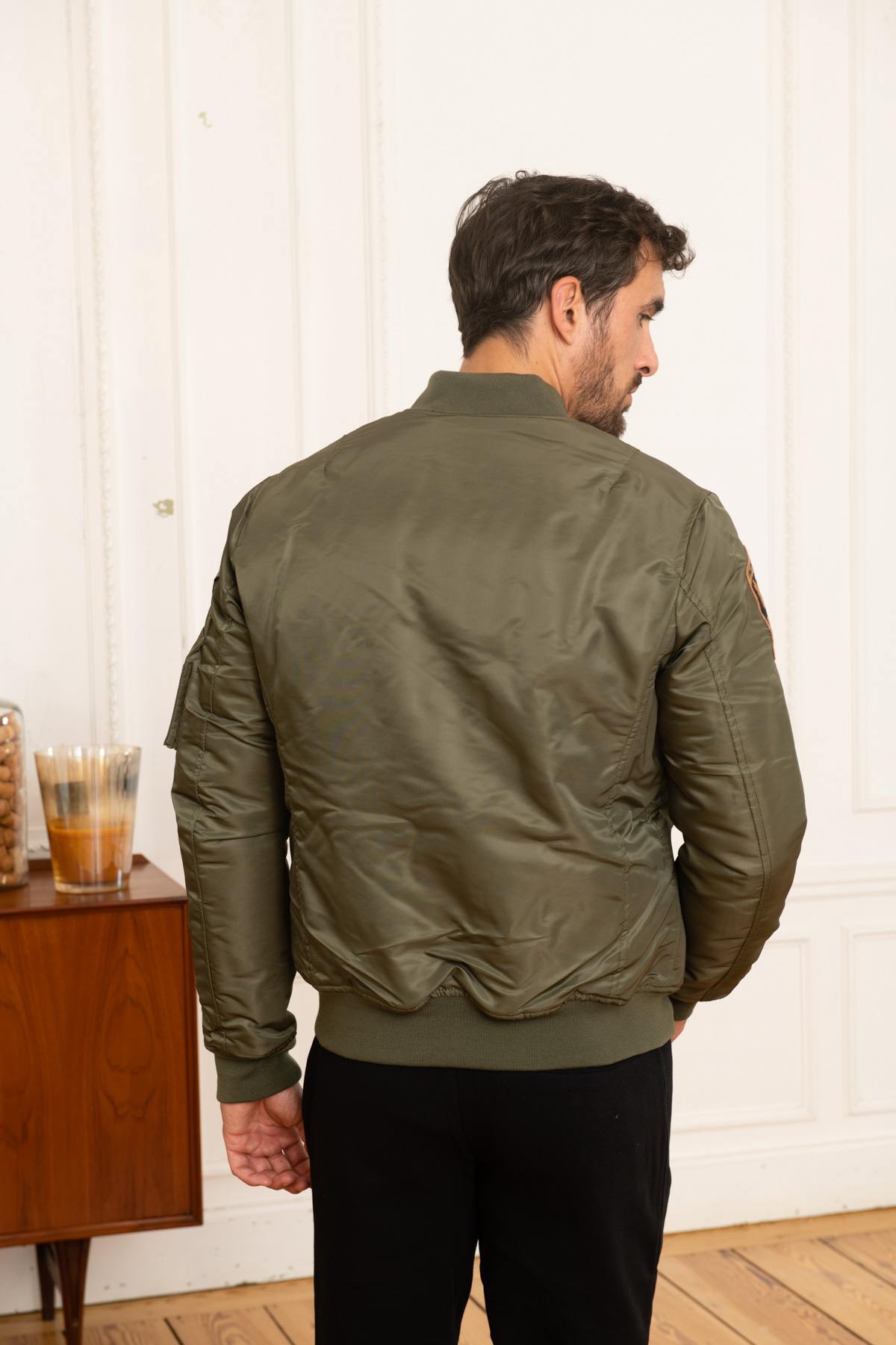 Khaki bomber jacket - Image n°5