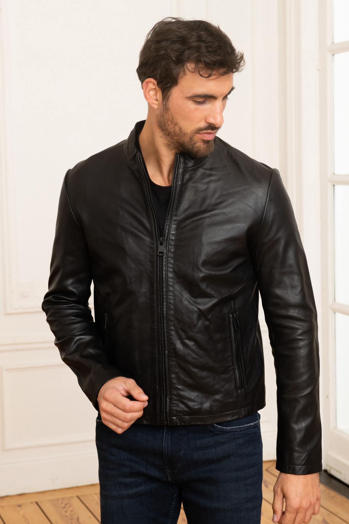 Chic black men's jacket - Image n°8