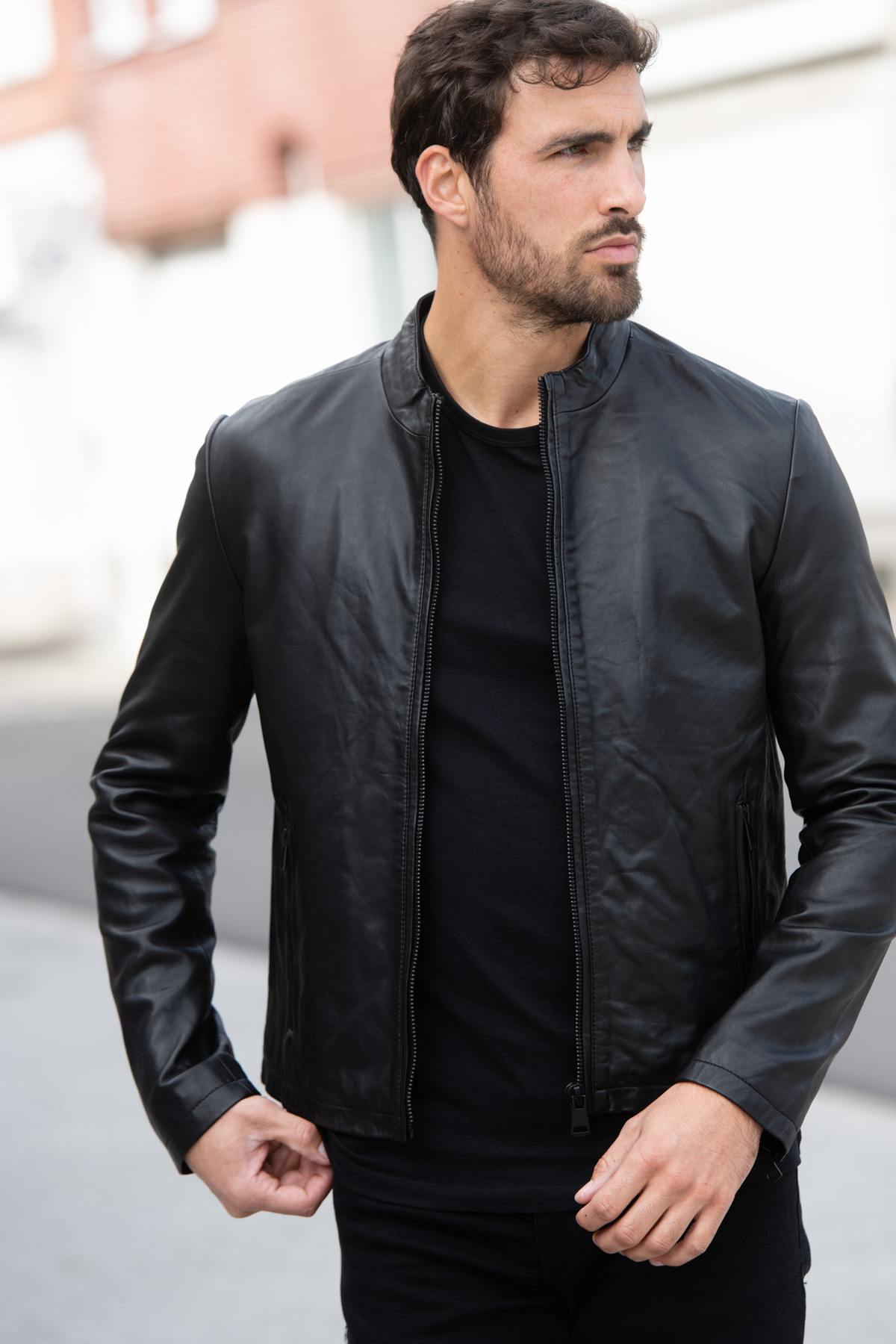 Chic black men's jacket - Image n°4