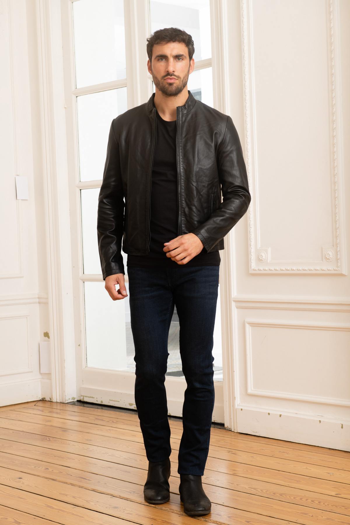 Chic black men's jacket - Image n°3