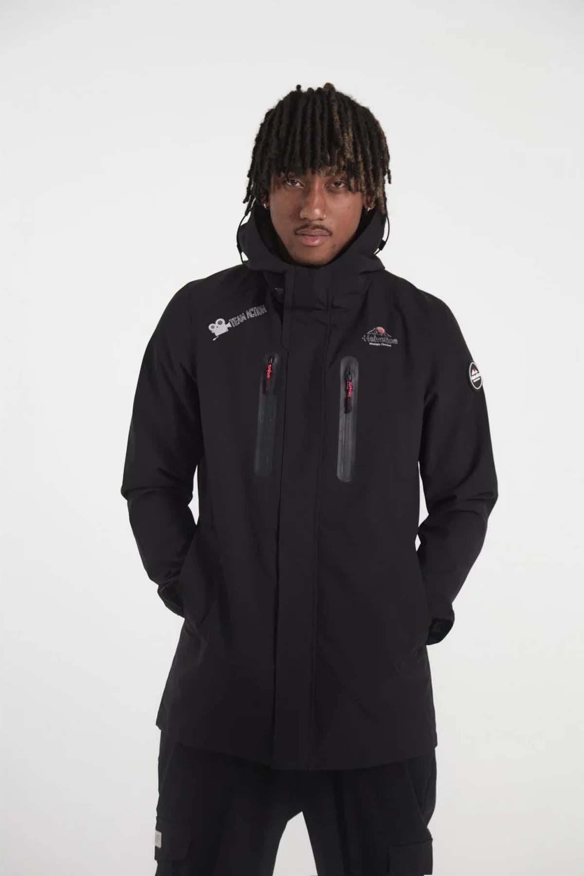 Black technical mountain parka - Image n°5