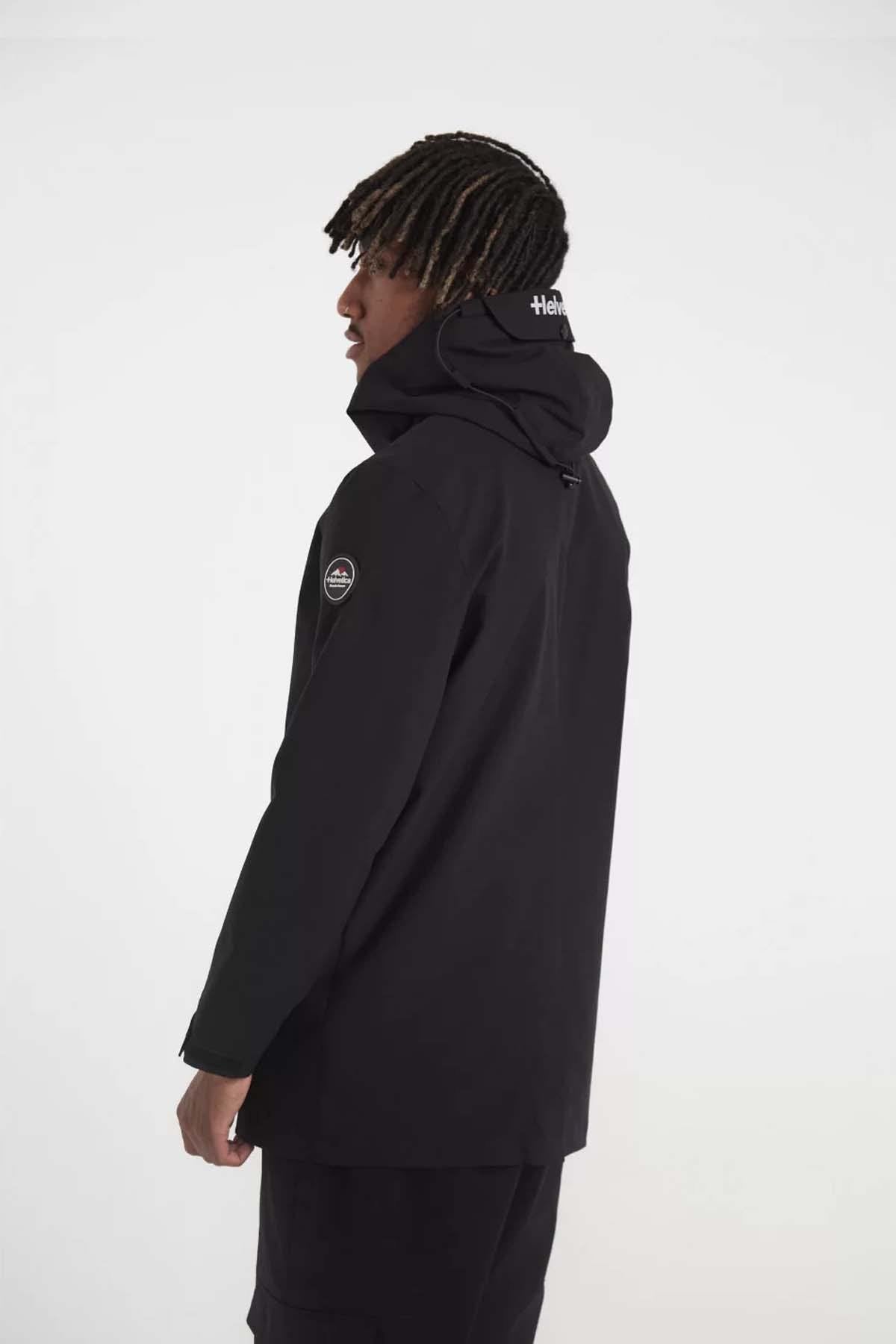 Black technical mountain parka - Image n°2