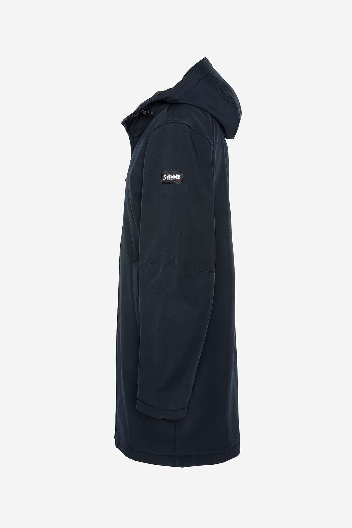 Navy blue water-repellent parka - Image n°2