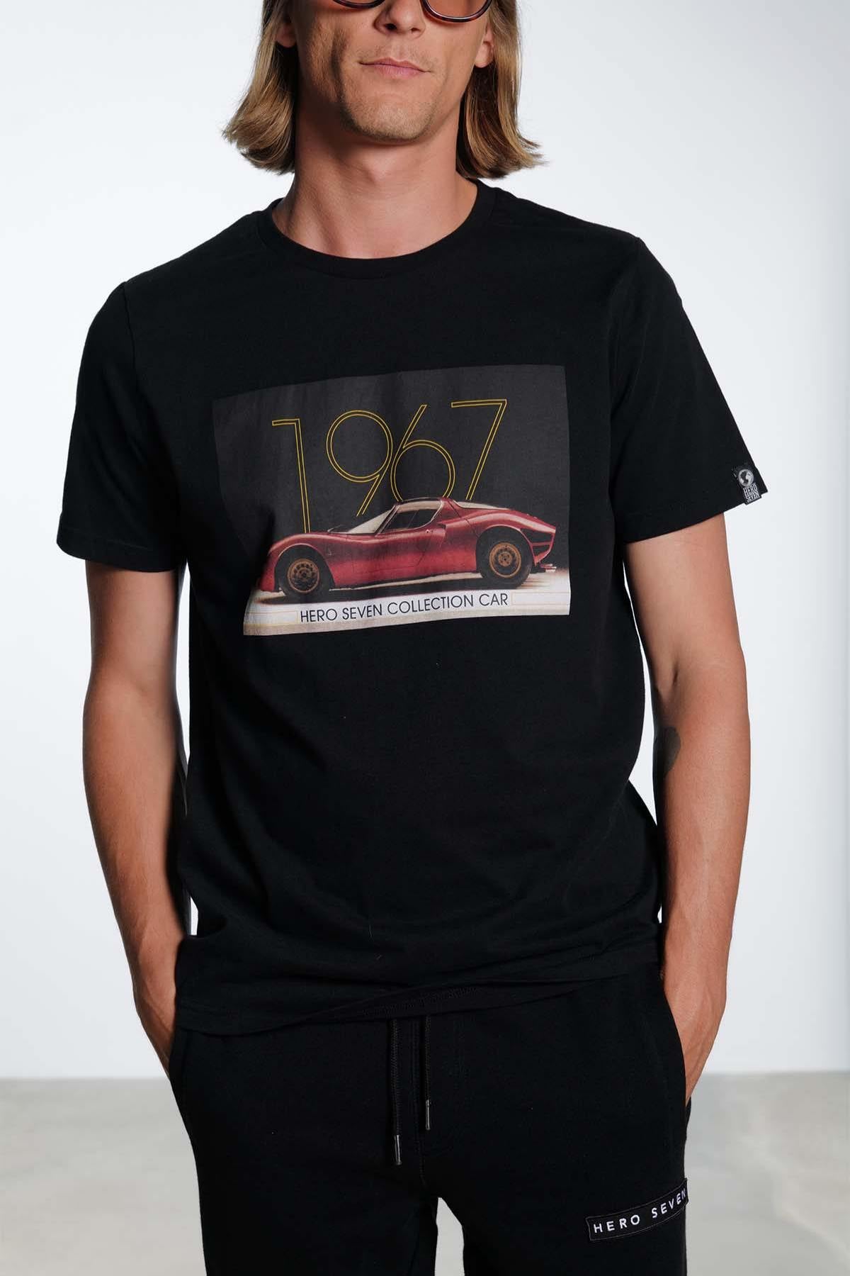 Black t-shirt 1967 car collection - Image n°1