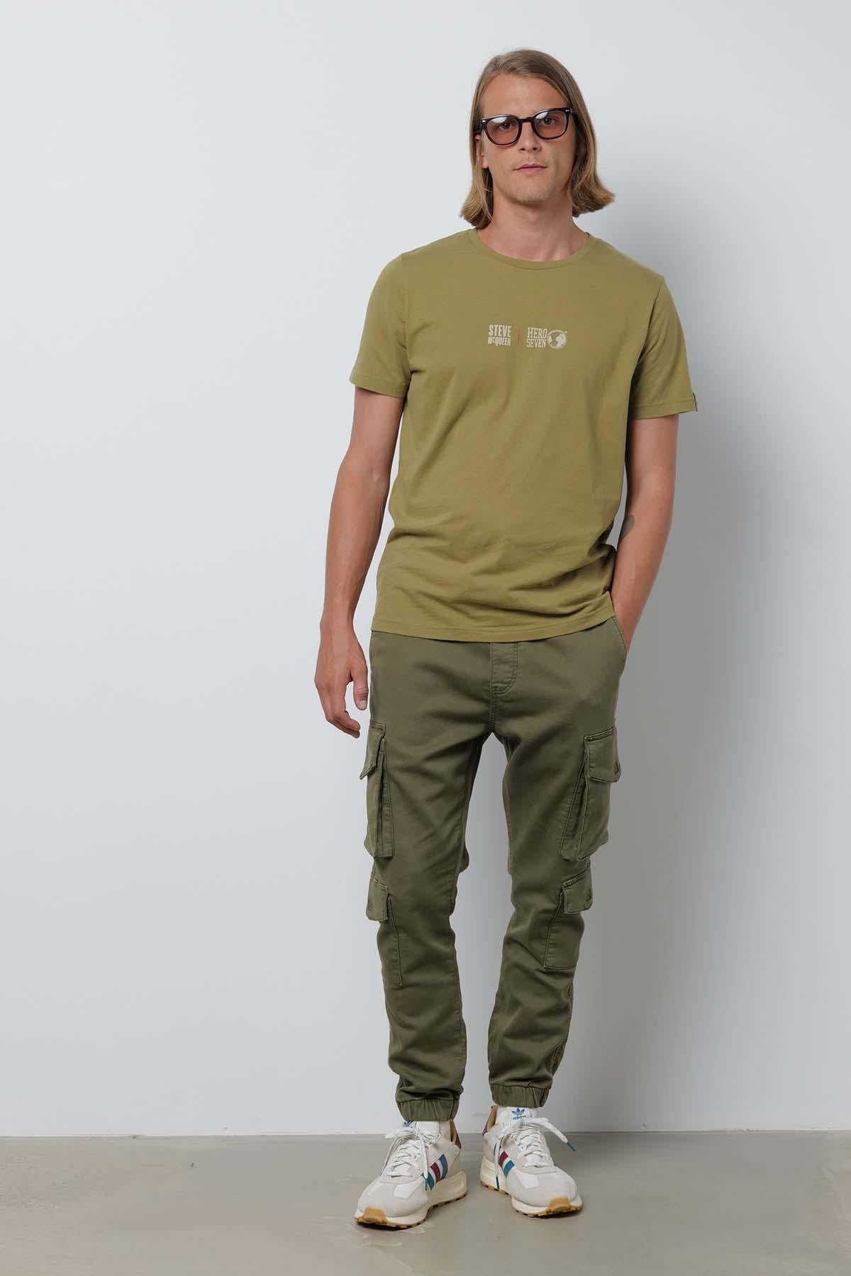 Steve McQueen khaki men's t-shirt - Image n°3