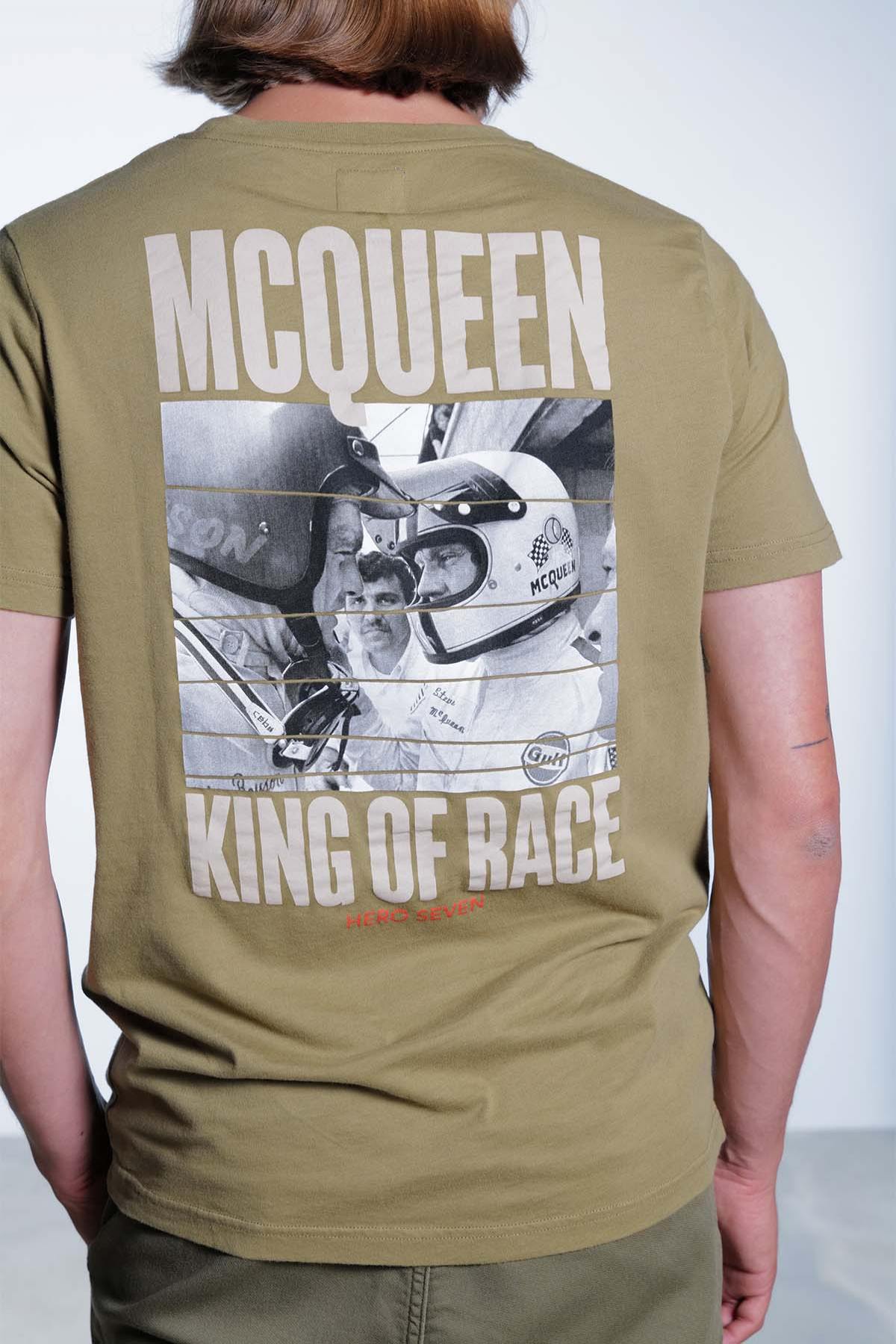 Steve McQueen khaki men's t-shirt - Image n°1