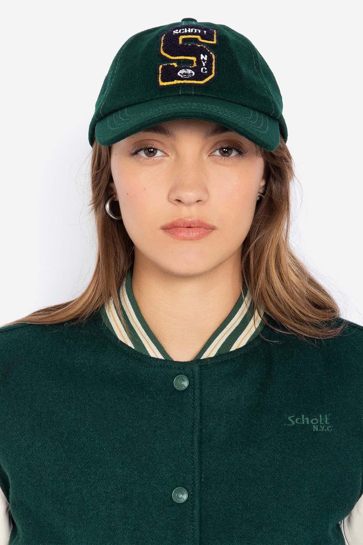 Women's green American varsity jacket - Image n°7