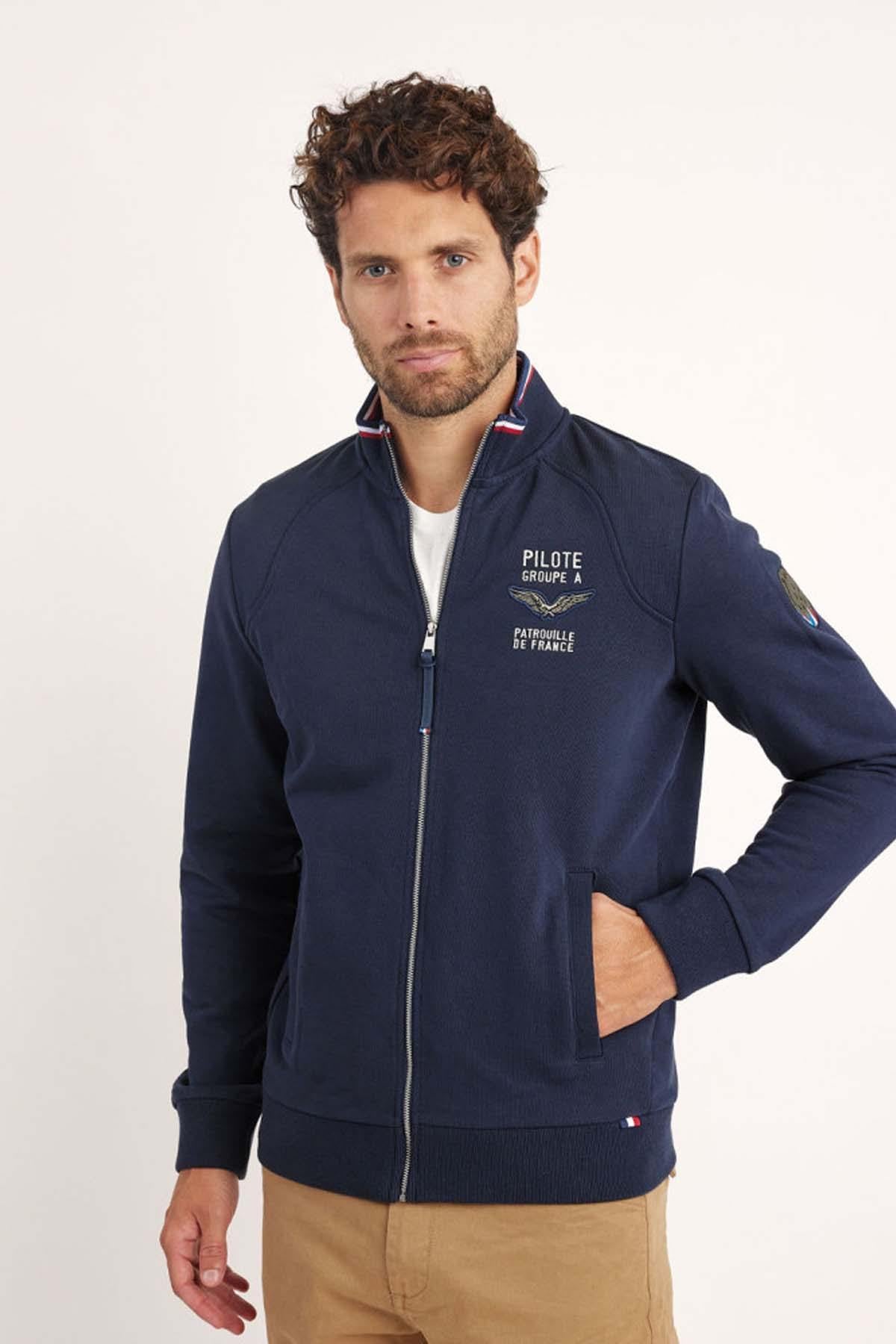 Blue Patrouille de France zipped jacket - Image n°1