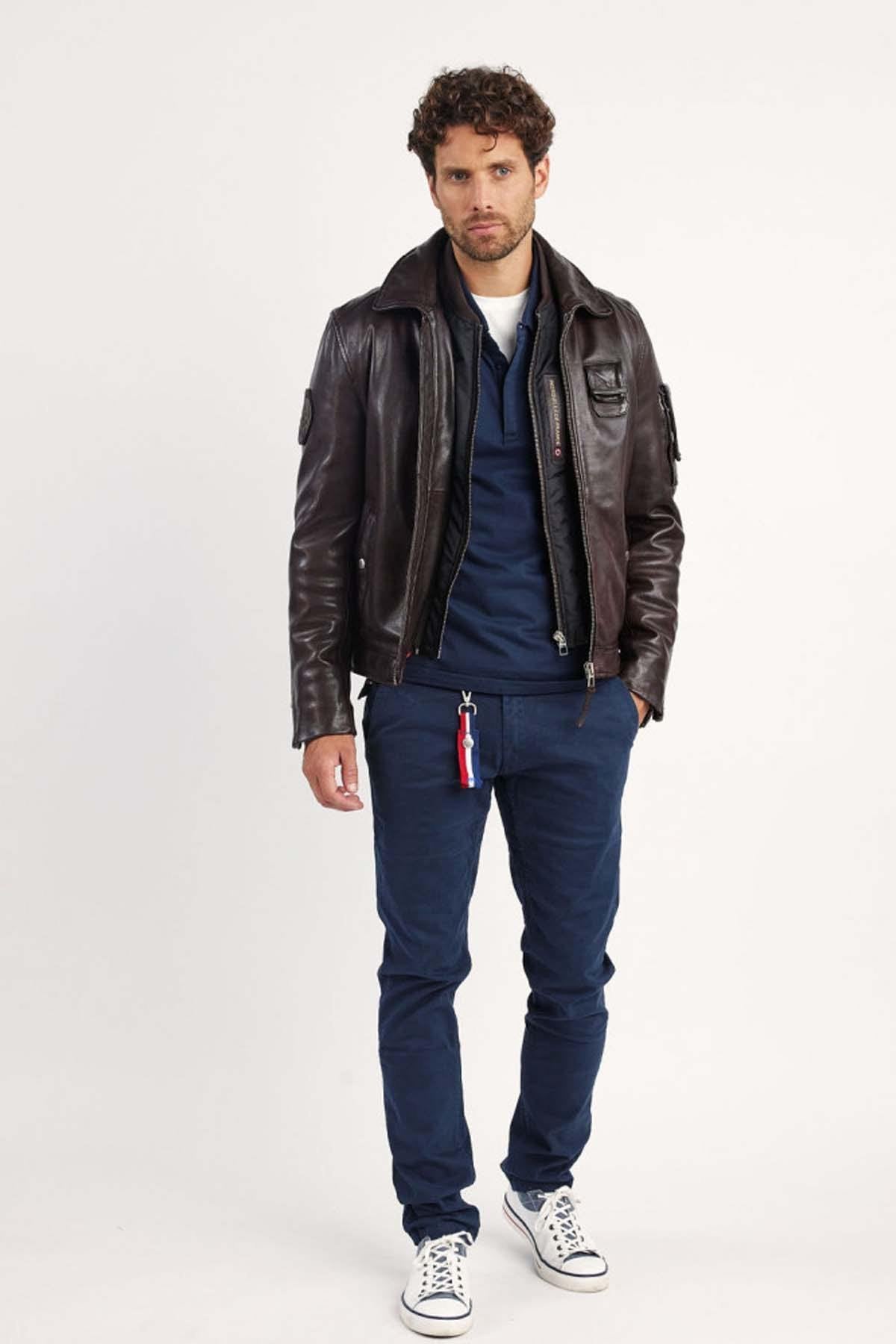 Patrouille de France Pilot Jacket in brown lambskin - Image n°3