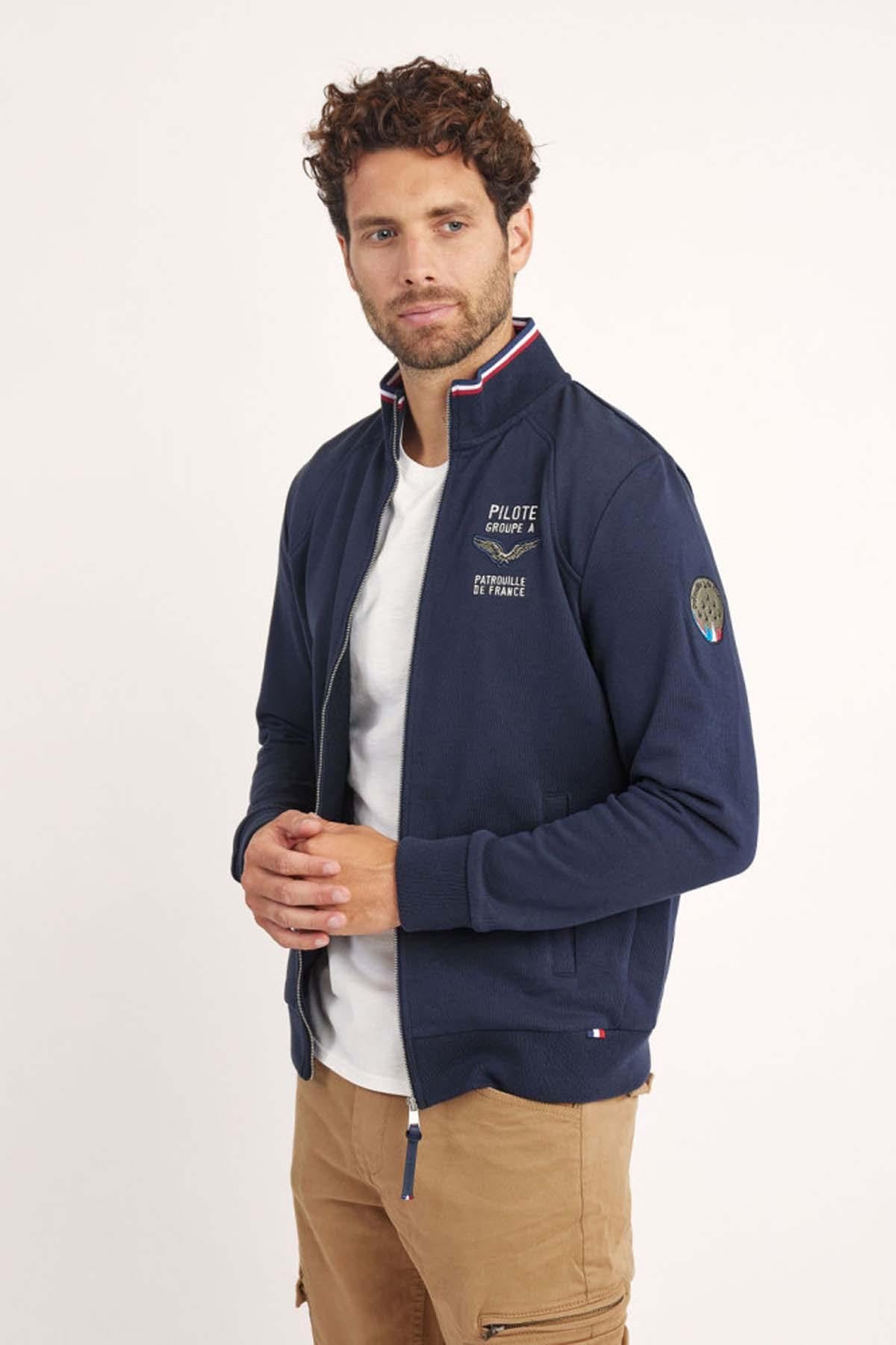 Blue Patrouille de France zipped jacket - Image n°5