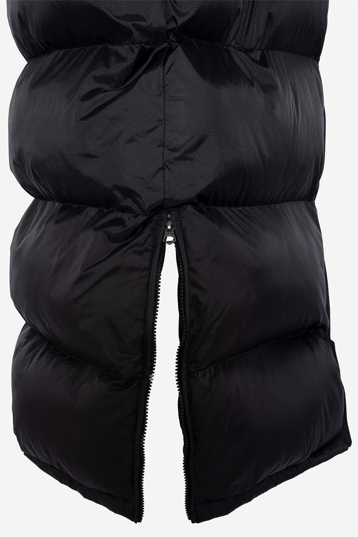 Extra long black down jacket - Image n°8