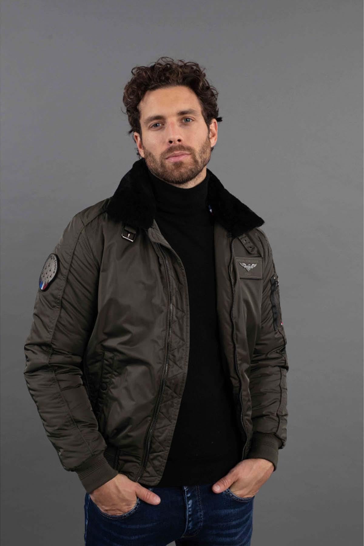 Patrouille de France khaki nylon bomber jacket - Image n°5