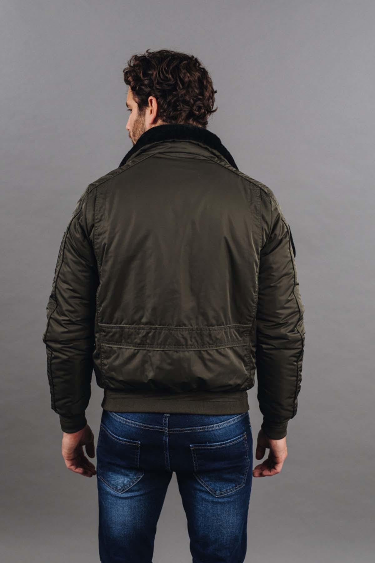 Patrouille de France khaki nylon bomber jacket - Image n°7