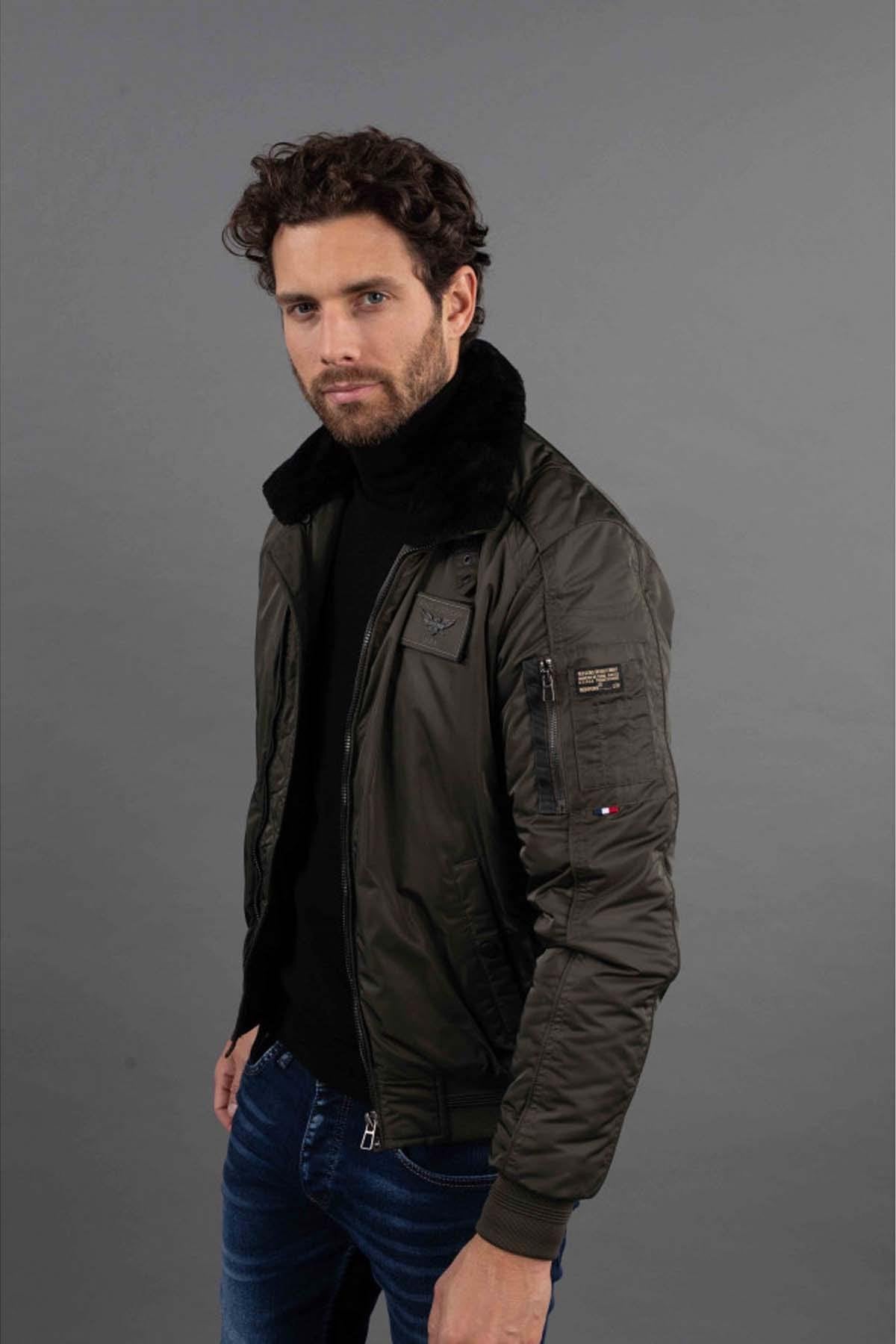 Patrouille de France khaki nylon bomber jacket - Image n°9