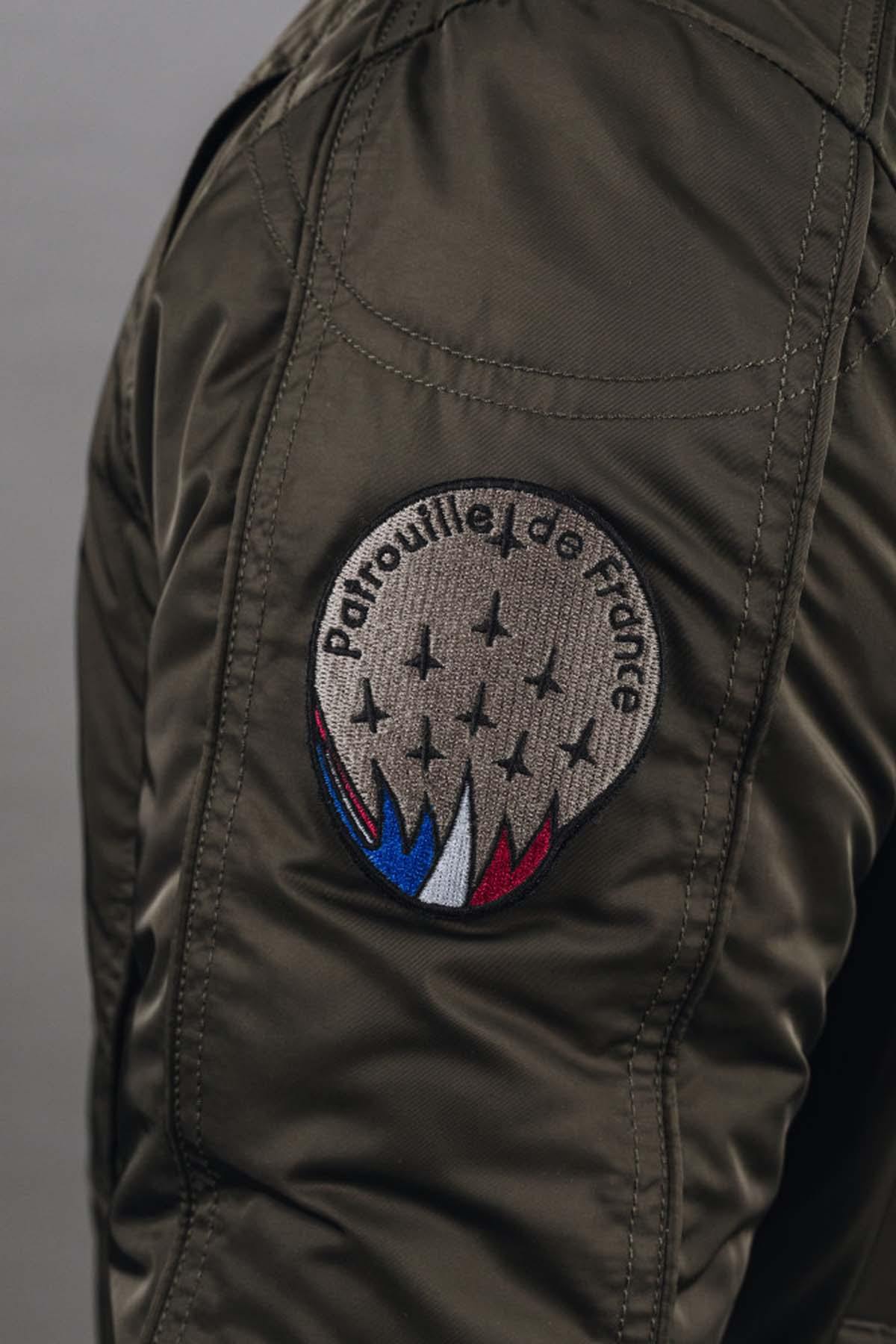 Patrouille de France khaki nylon bomber jacket - Image n°6