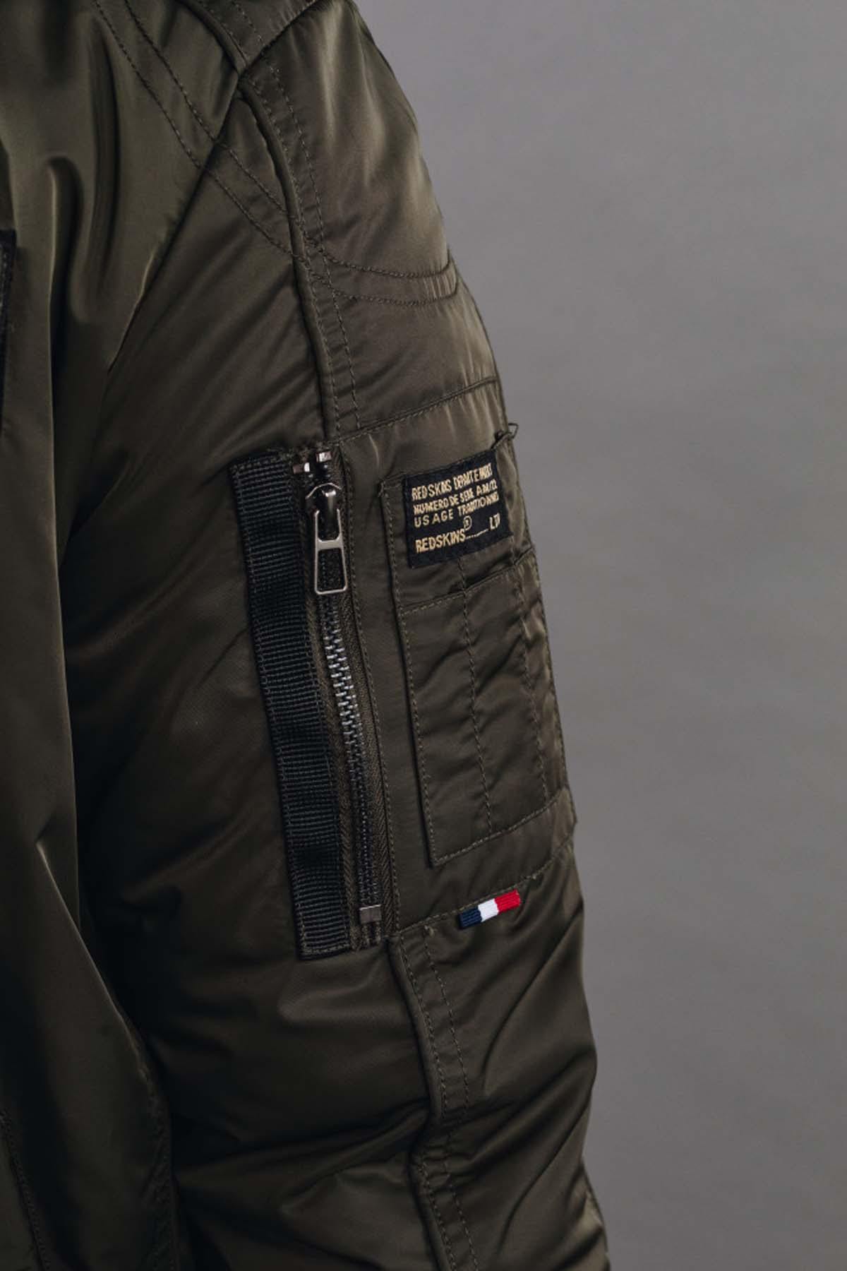 Patrouille de France khaki nylon bomber jacket - Image n°10