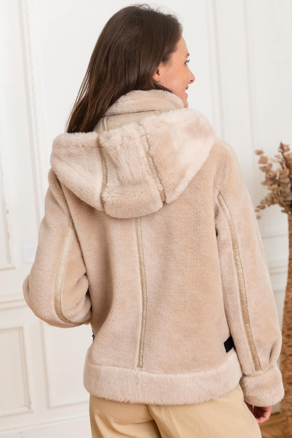 Sheepskin effect jacket - Image n°6