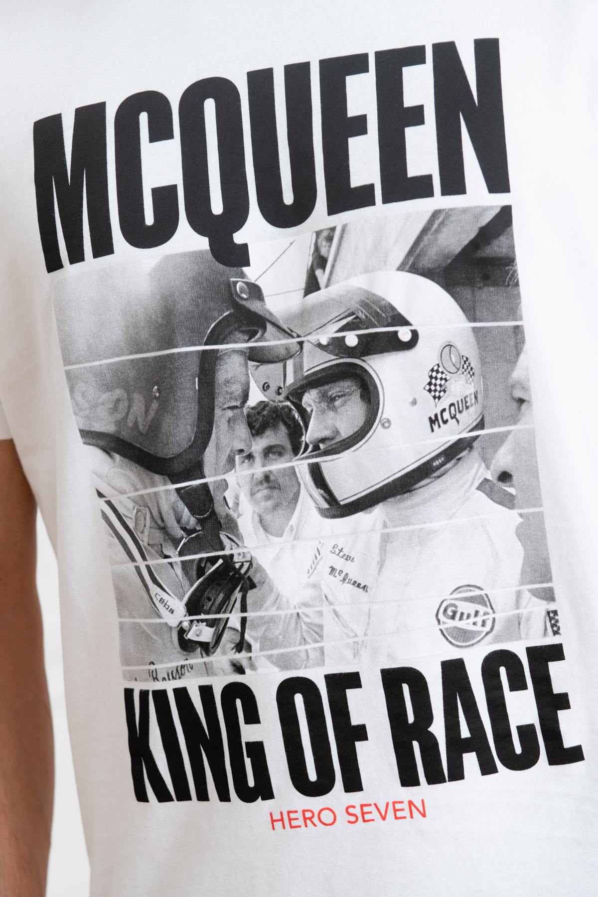 White McQueen King of Race t-shirt - Image n°3