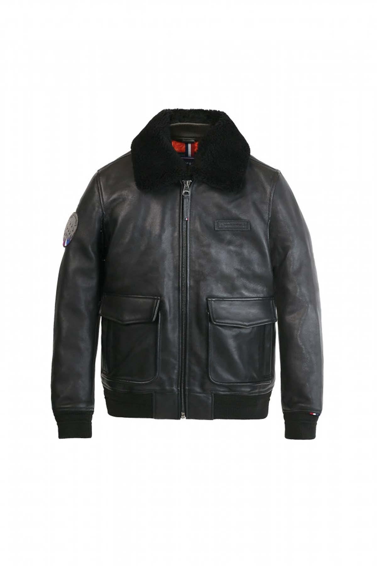 Patrouille de France Pilot Jacket in black leather - Image n°11