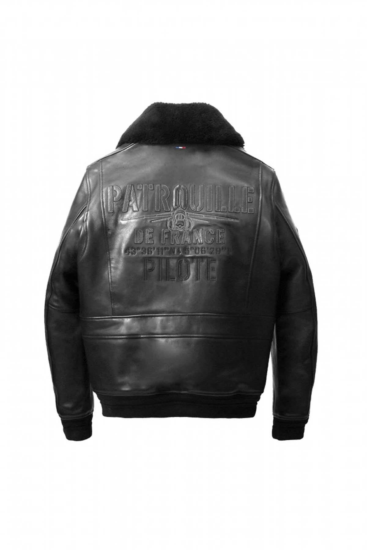 Patrouille de France Pilot Jacket in black leather - Image n°10