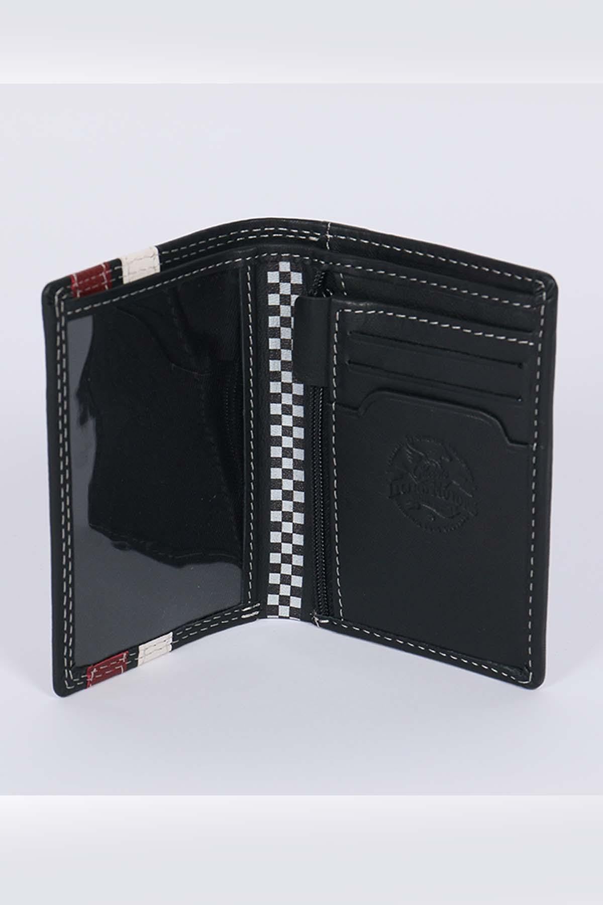 Black sheepskin wallet - Image n°2