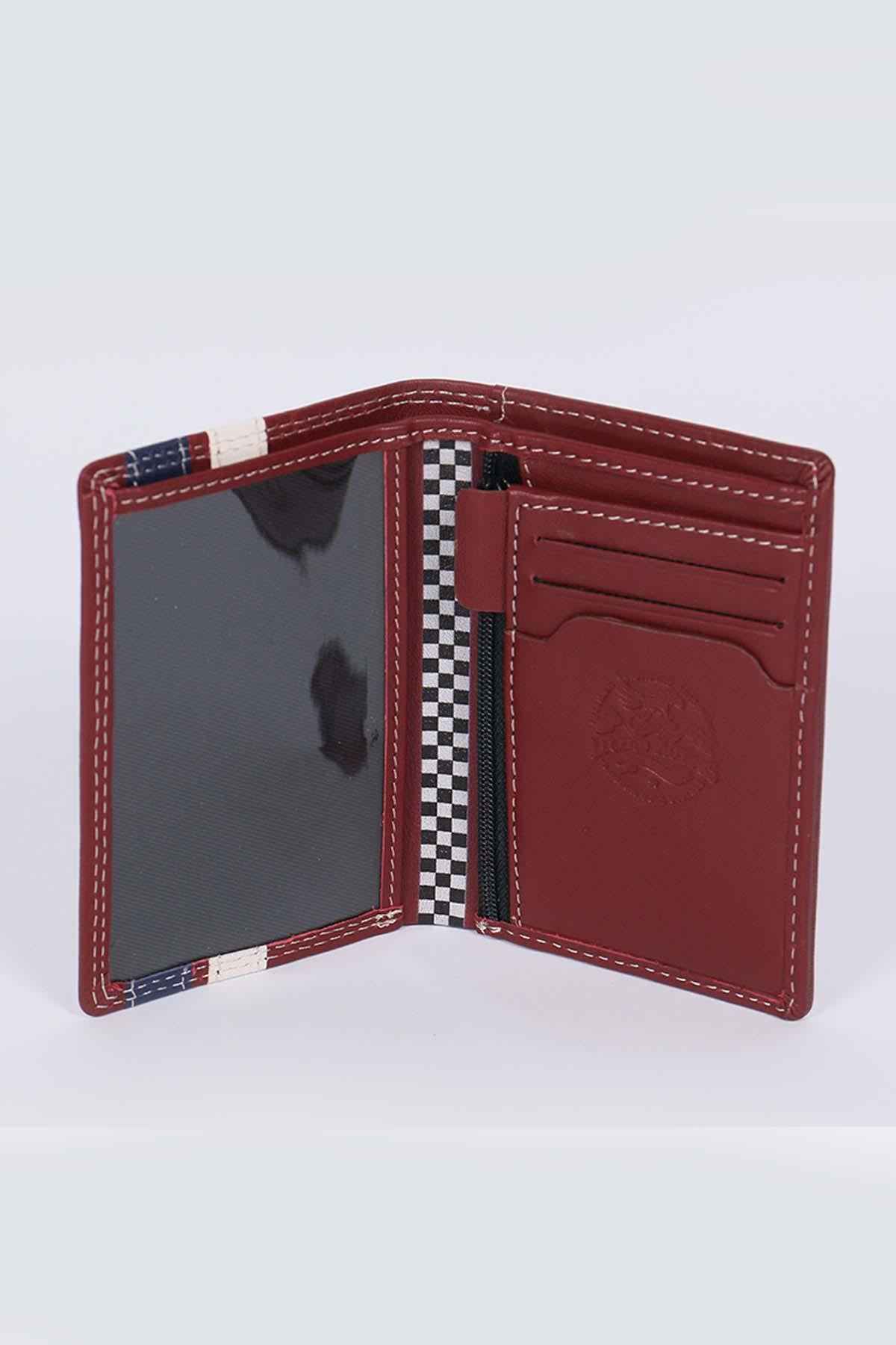 Red sheepskin wallet - Image n°2