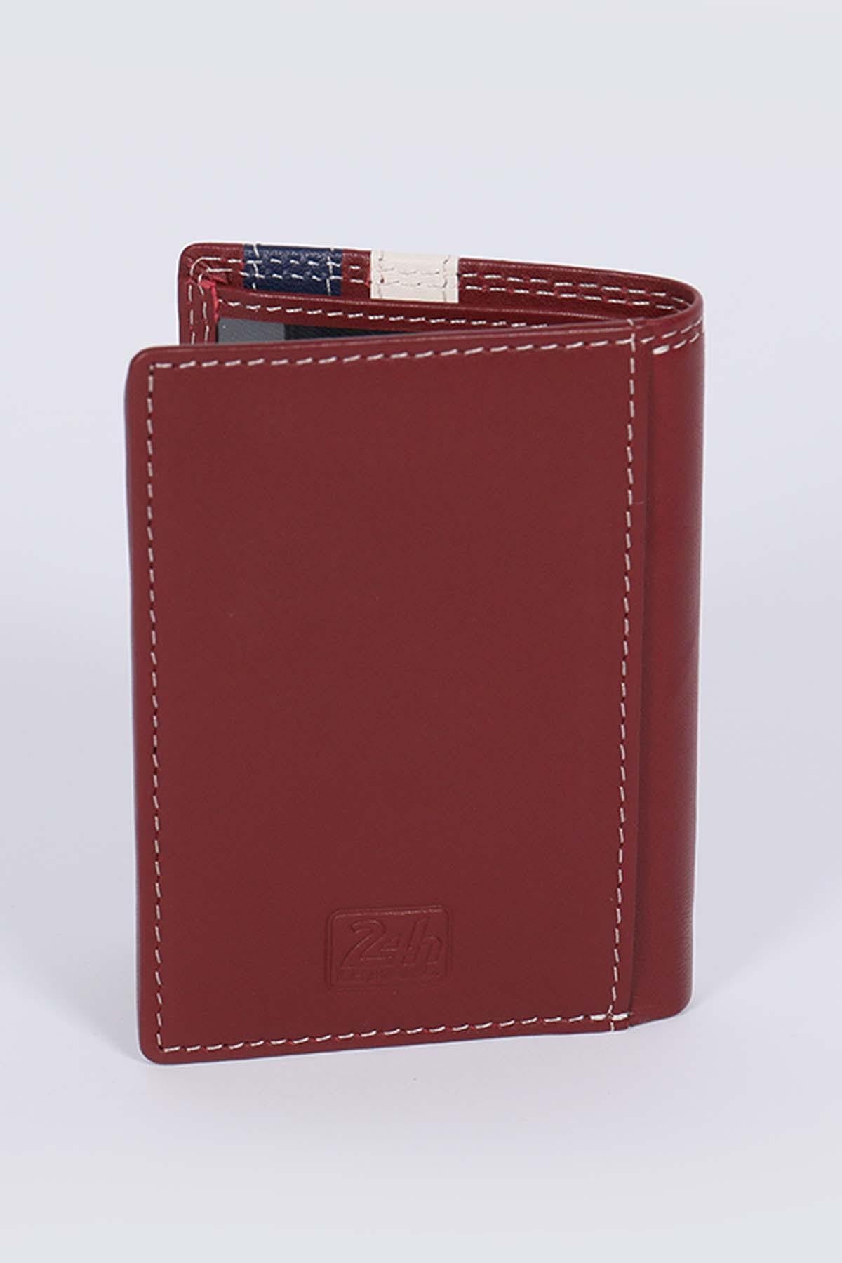 Red sheepskin wallet - Image n°3