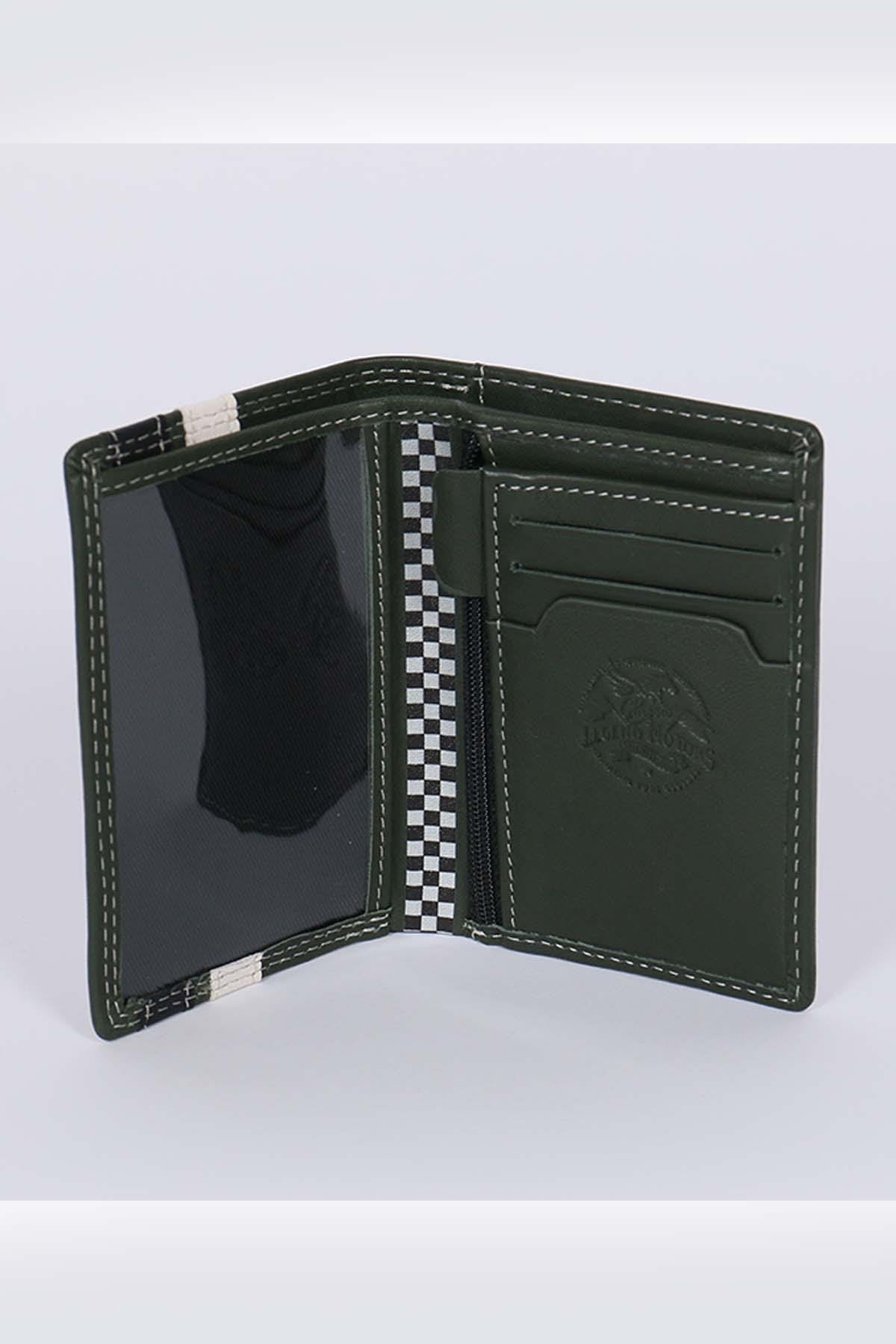 Green sheepskin wallet - Image n°2