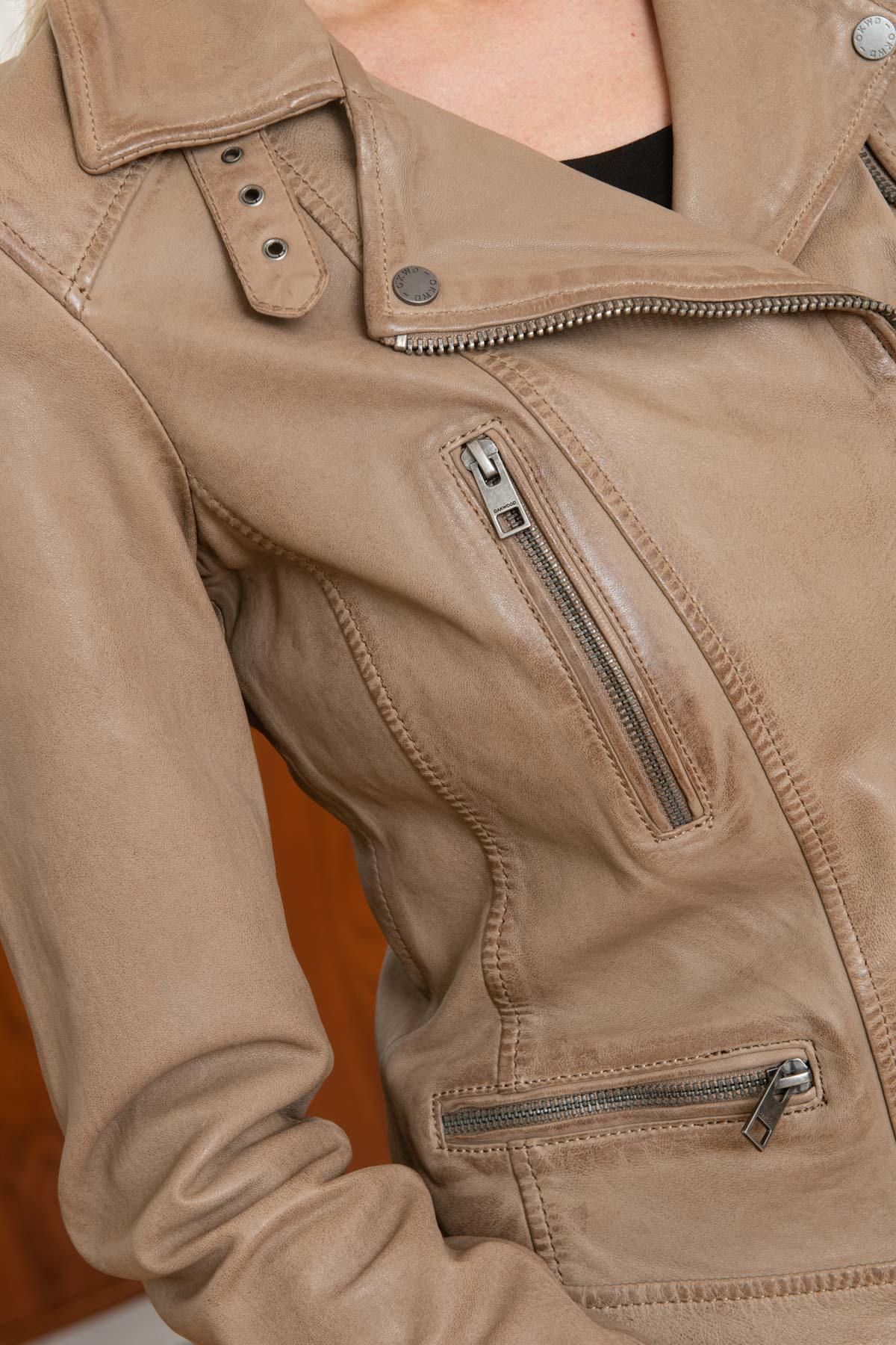 Women's Biker Jacket in Yemen sheep leather - Image n°8