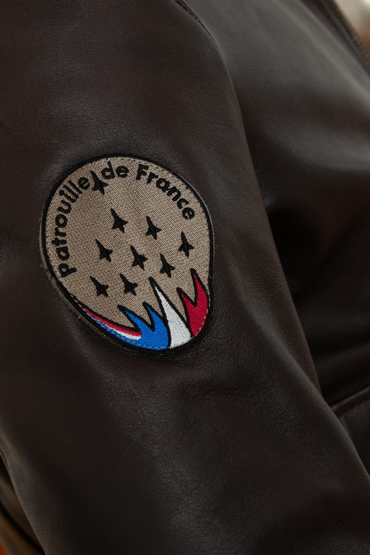 Brown Patrouille de France Pilot Jacket - Image n°4