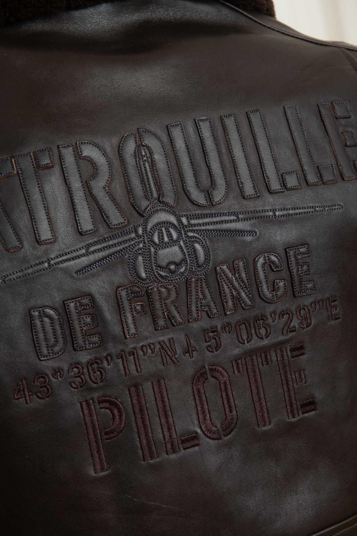 Brown Patrouille de France Pilot Jacket - Image n°2