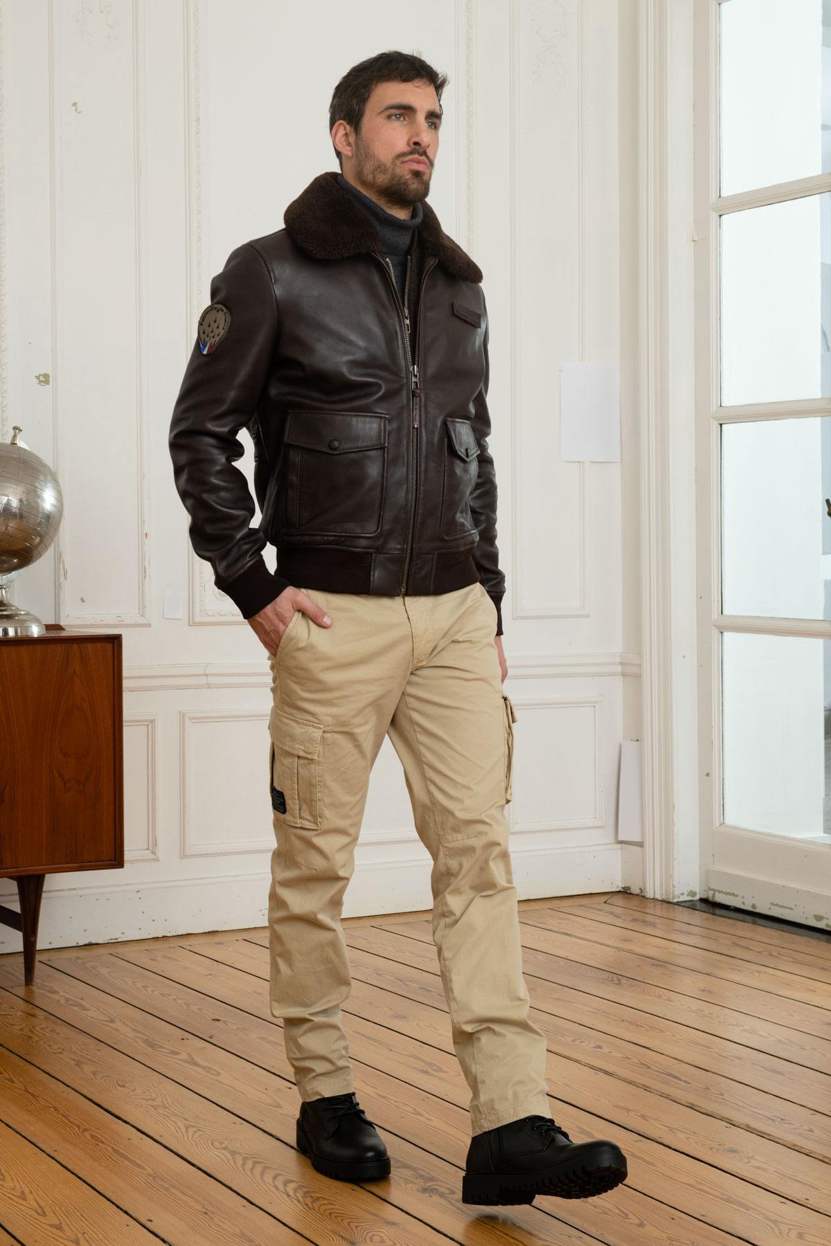 Brown Patrouille de France Pilot Jacket - Image n°3