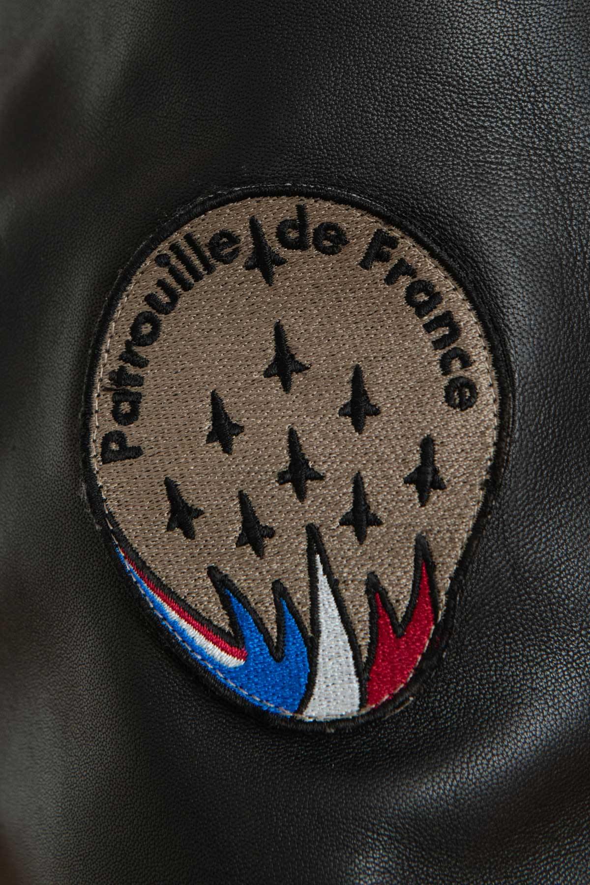 Patrouille de France Pilot Jacket in black leather - Image n°7