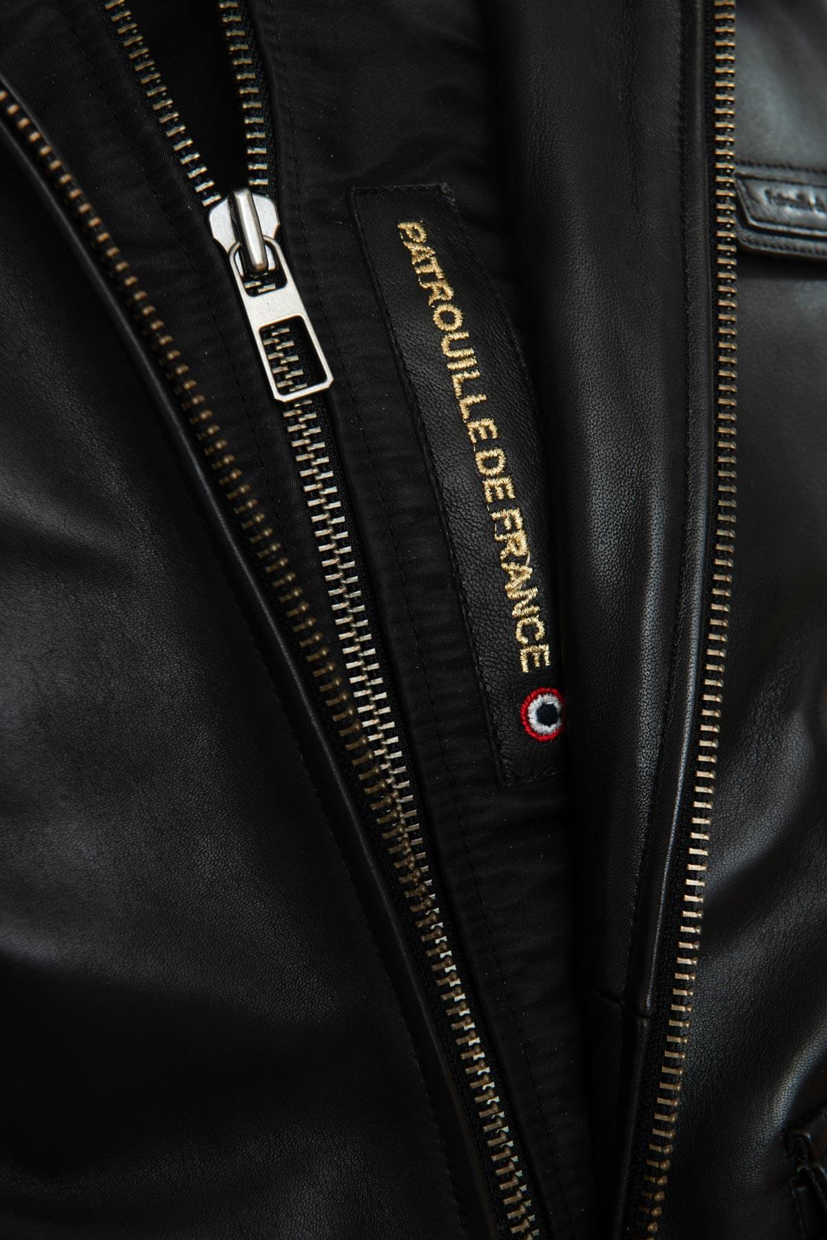 Patrouille de France Pilot Jacket in black leather - Image n°8