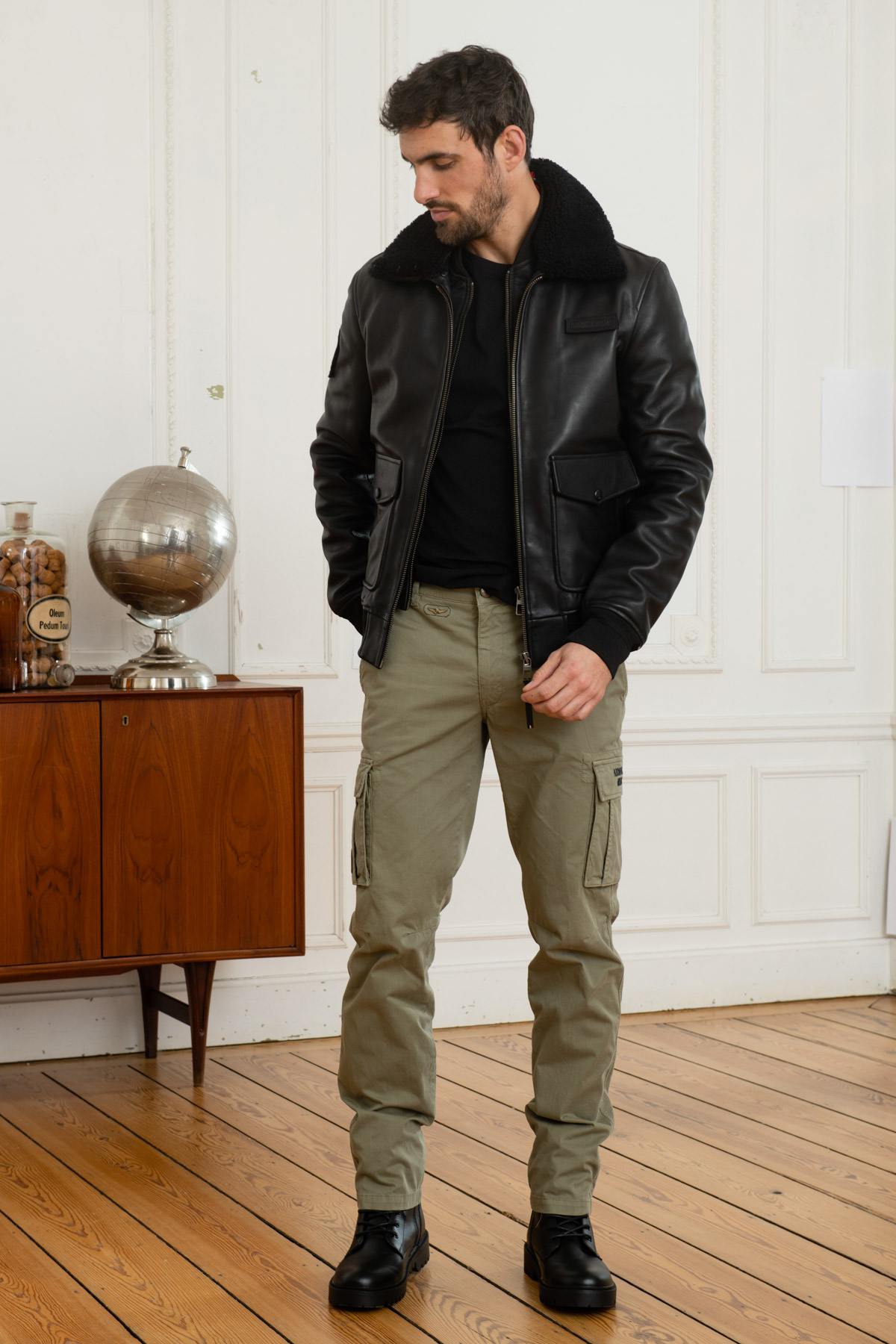 Patrouille de France Pilot Jacket in black leather - Image n°2