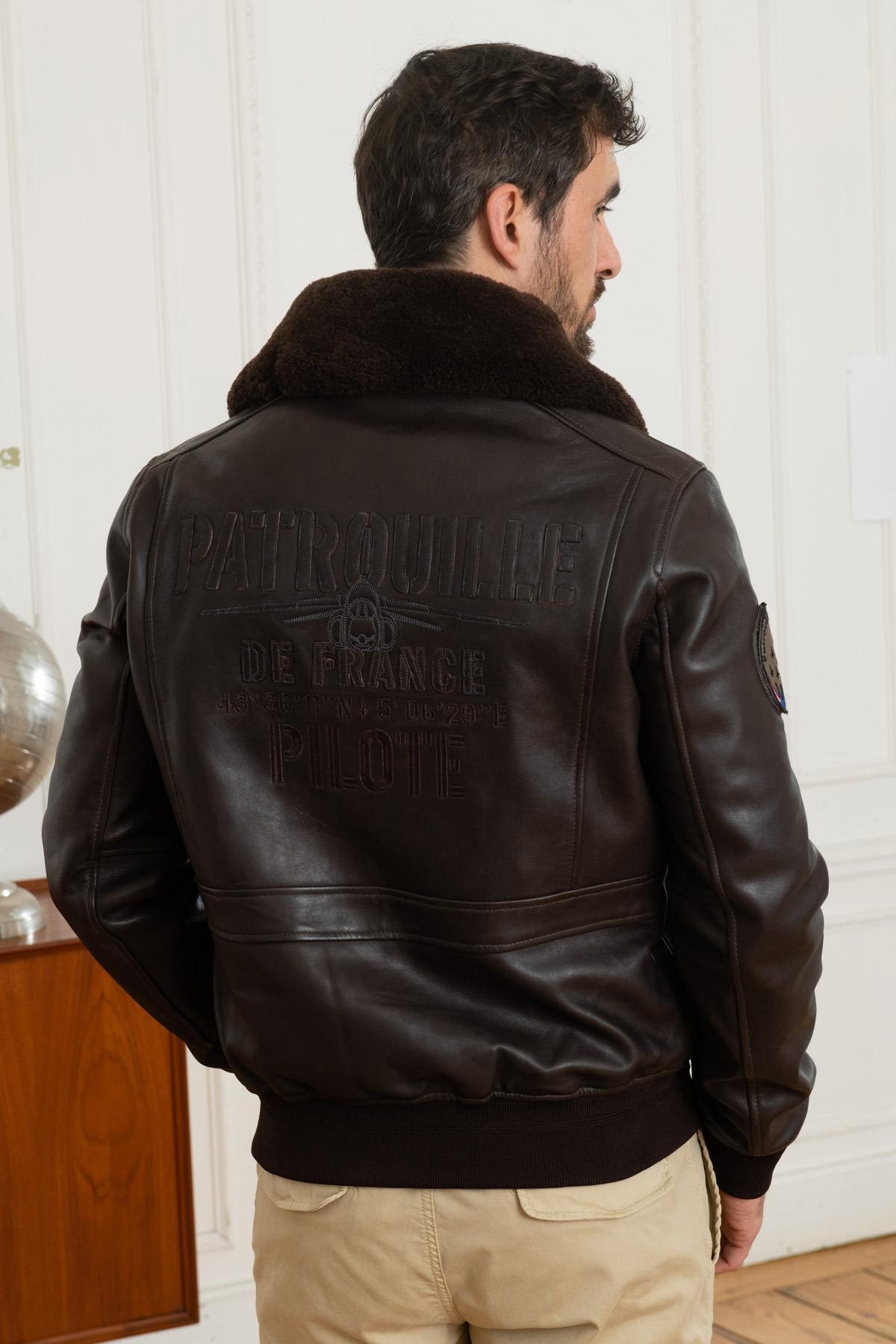 Brown Patrouille de France Pilot Jacket - Image n°7