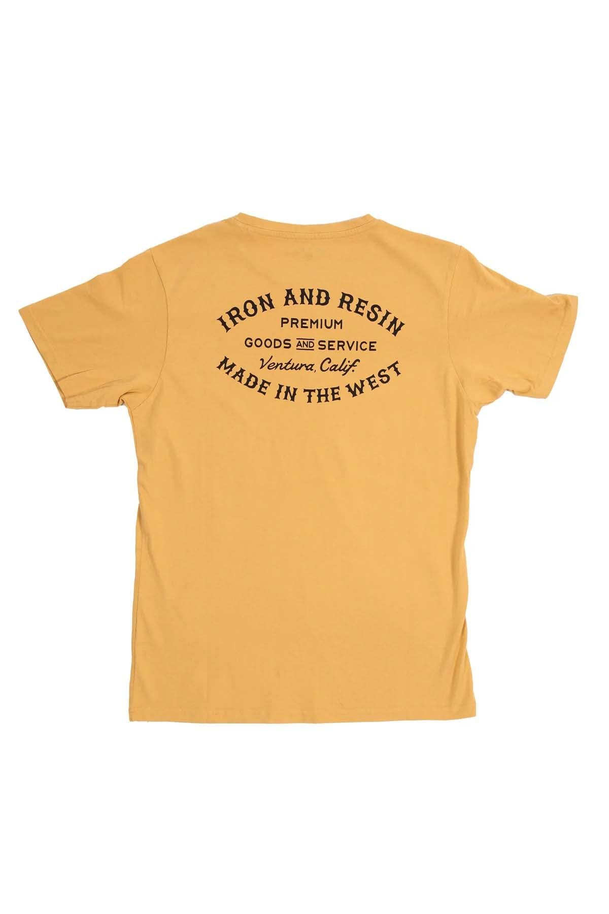 “Made in the West” t-shirt in yellow cotton - Image n°3