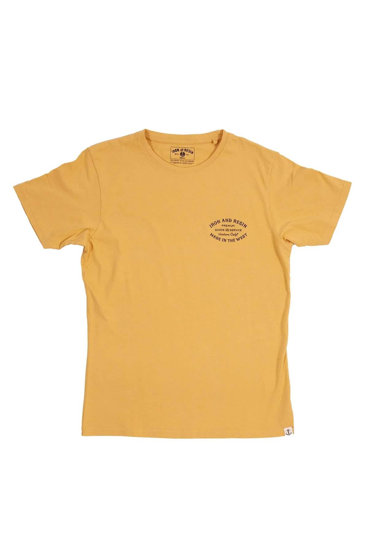 “Made in the West” t-shirt in yellow cotton - Image n°2