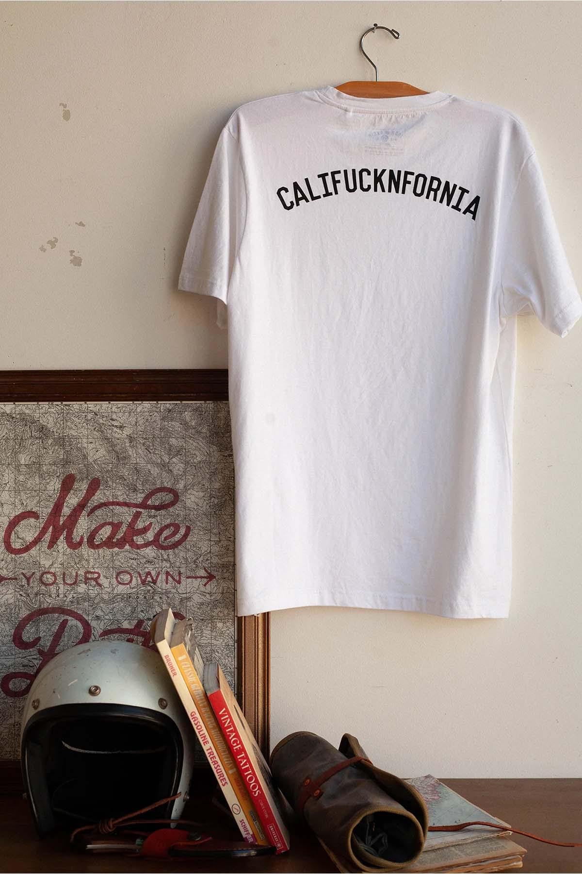 Califucknfornia white t-shirt - Image n°1