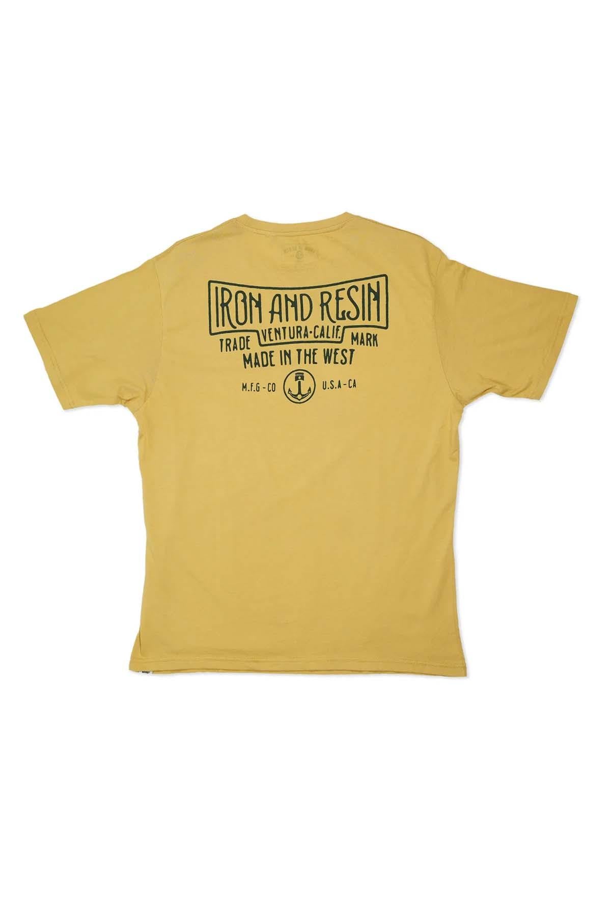 Golden yellow “Made in the West” t-shirt - Image n°1