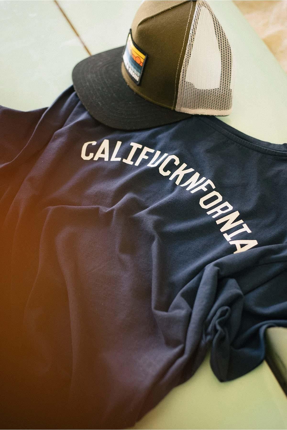 Califucknfornia navy blue t-shirt - Image n°6