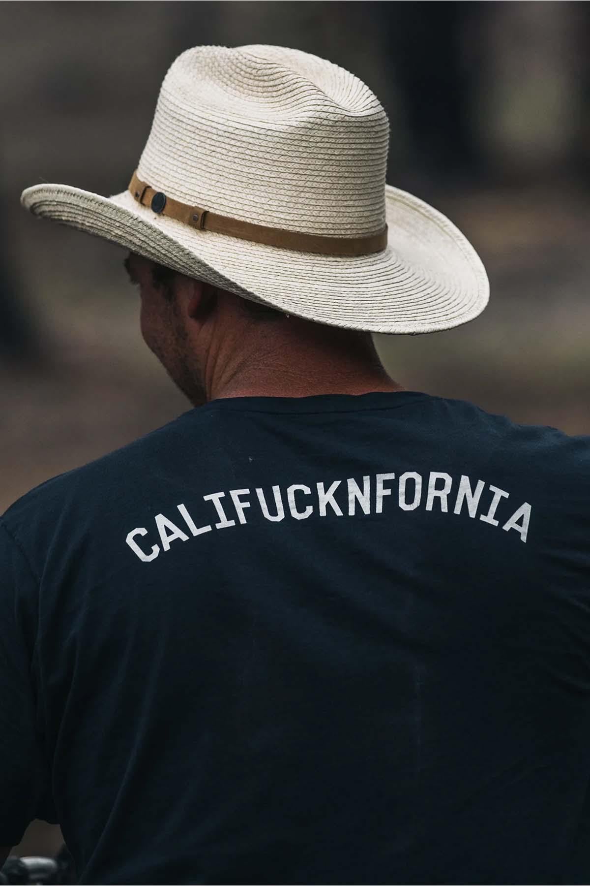 Califucknfornia navy blue t-shirt - Image n°2