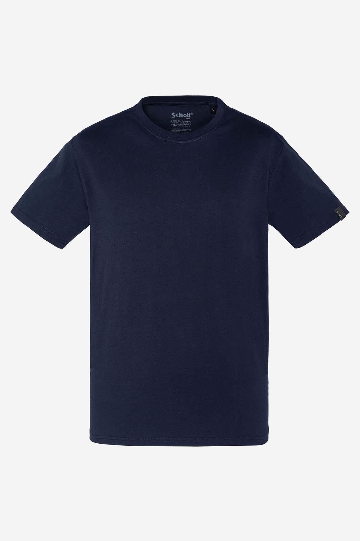 Pack of 2 plain navy blue and heather gray t-shirts - Image n°4