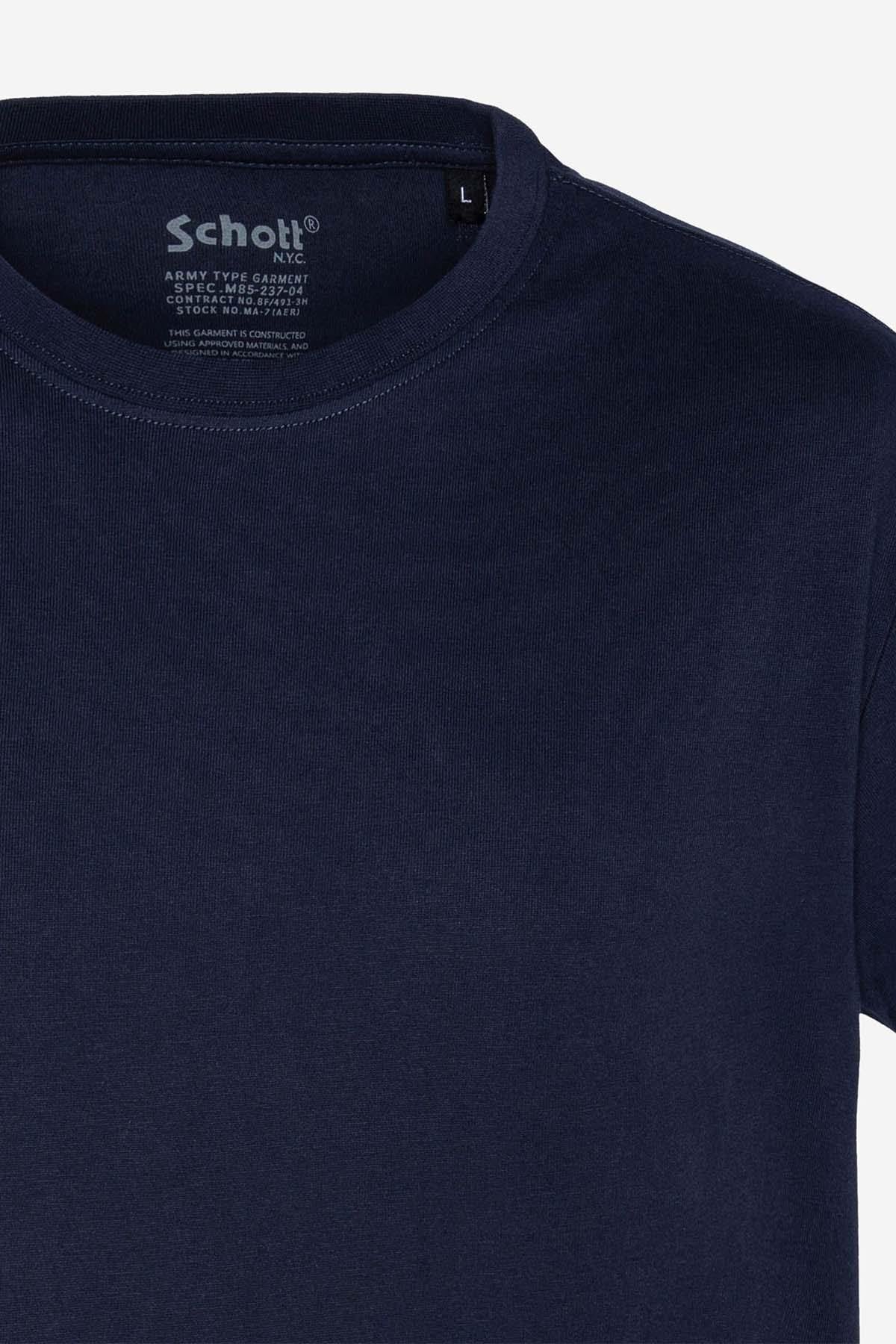 Pack of 2 plain navy blue and heather gray t-shirts - Image n°8