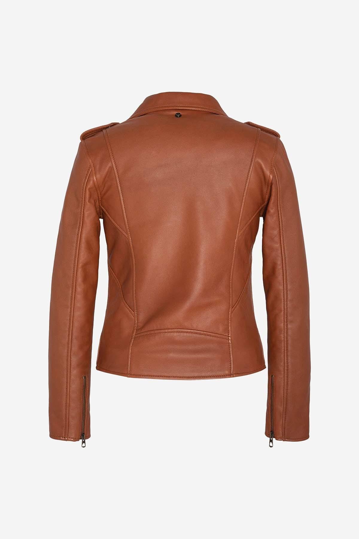 Perfecto® women's fitted cognac color - Image n°9